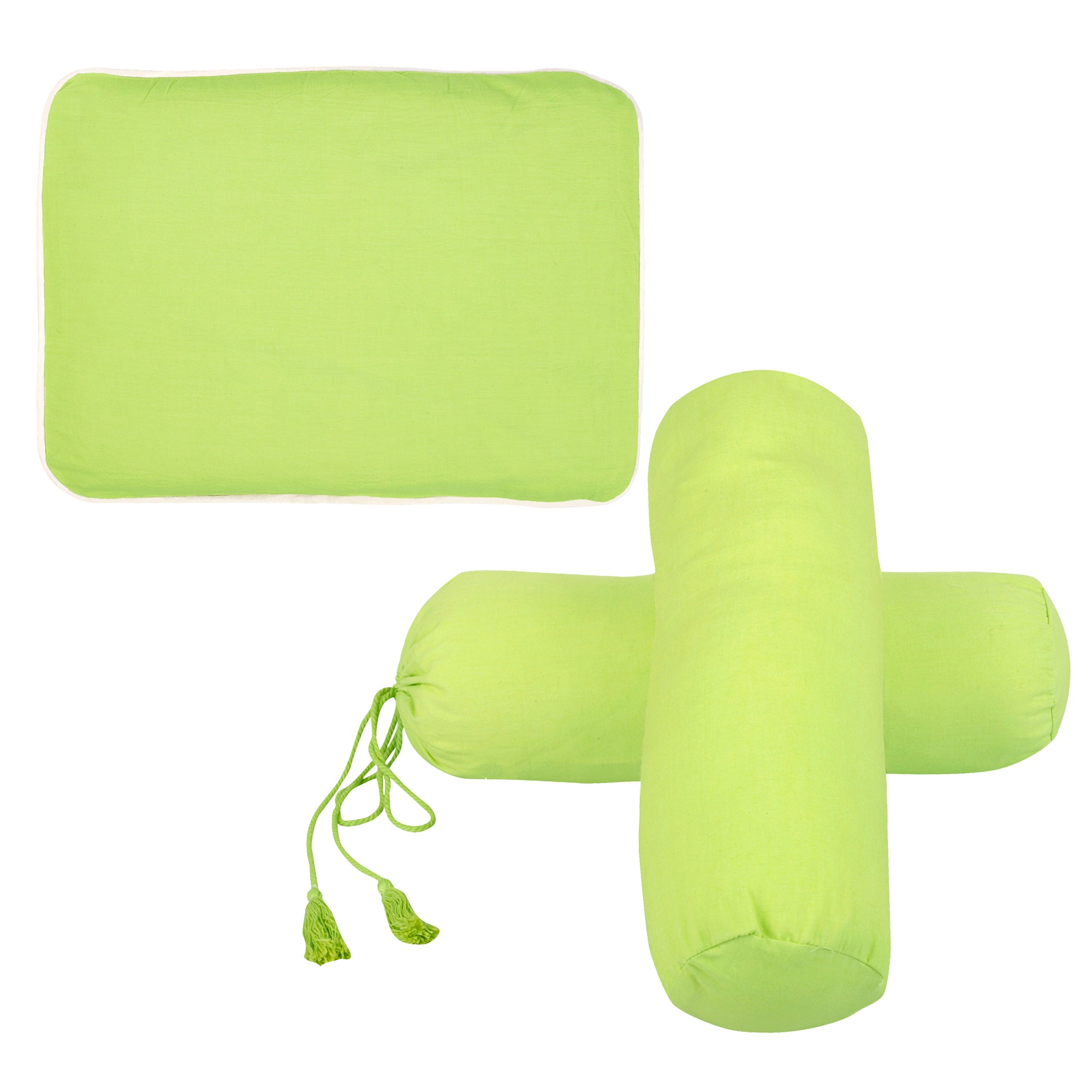 SHADOW LIME SET MUSTARD PILLOW + BOLSTERS