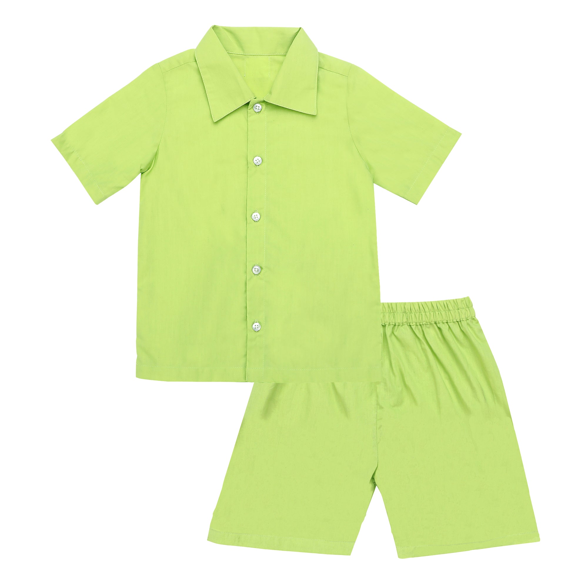 SHADOW LIME SHIRT AND SHORTS SET