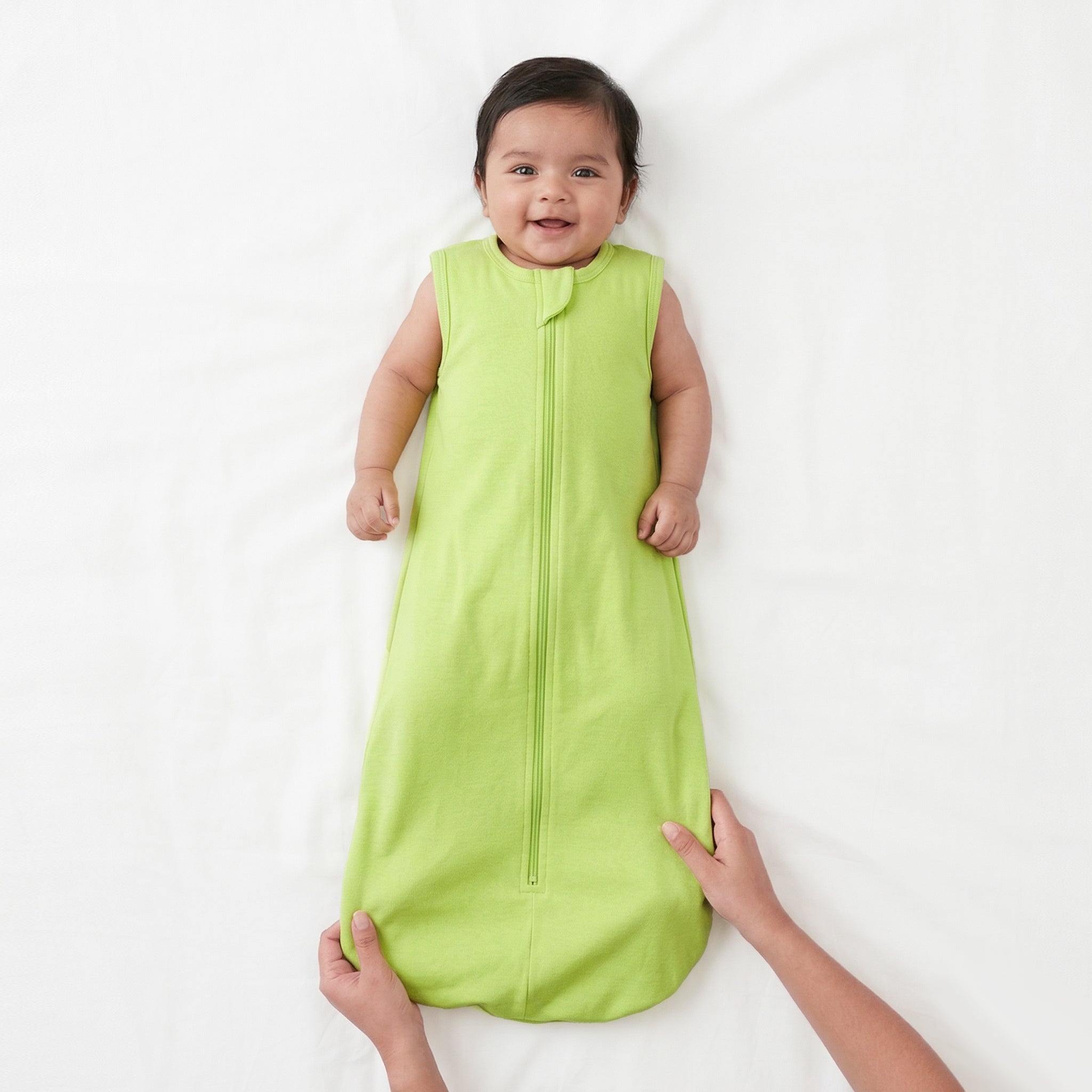 BABY SLEEPING BAG (0.6 TOG) - SHADOW LIME | TULO BABY