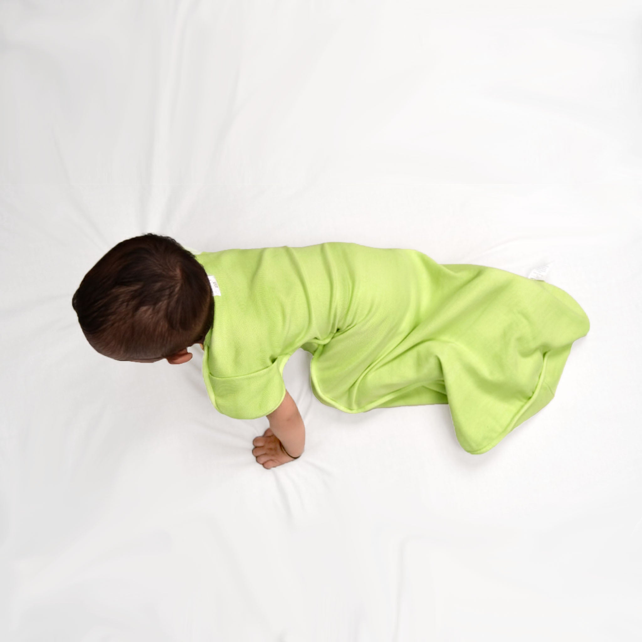 TRANSITIONAL POD SWADDLE FOR BABIES (0.6 TOG) - SHADOW LIME | TULO BABY