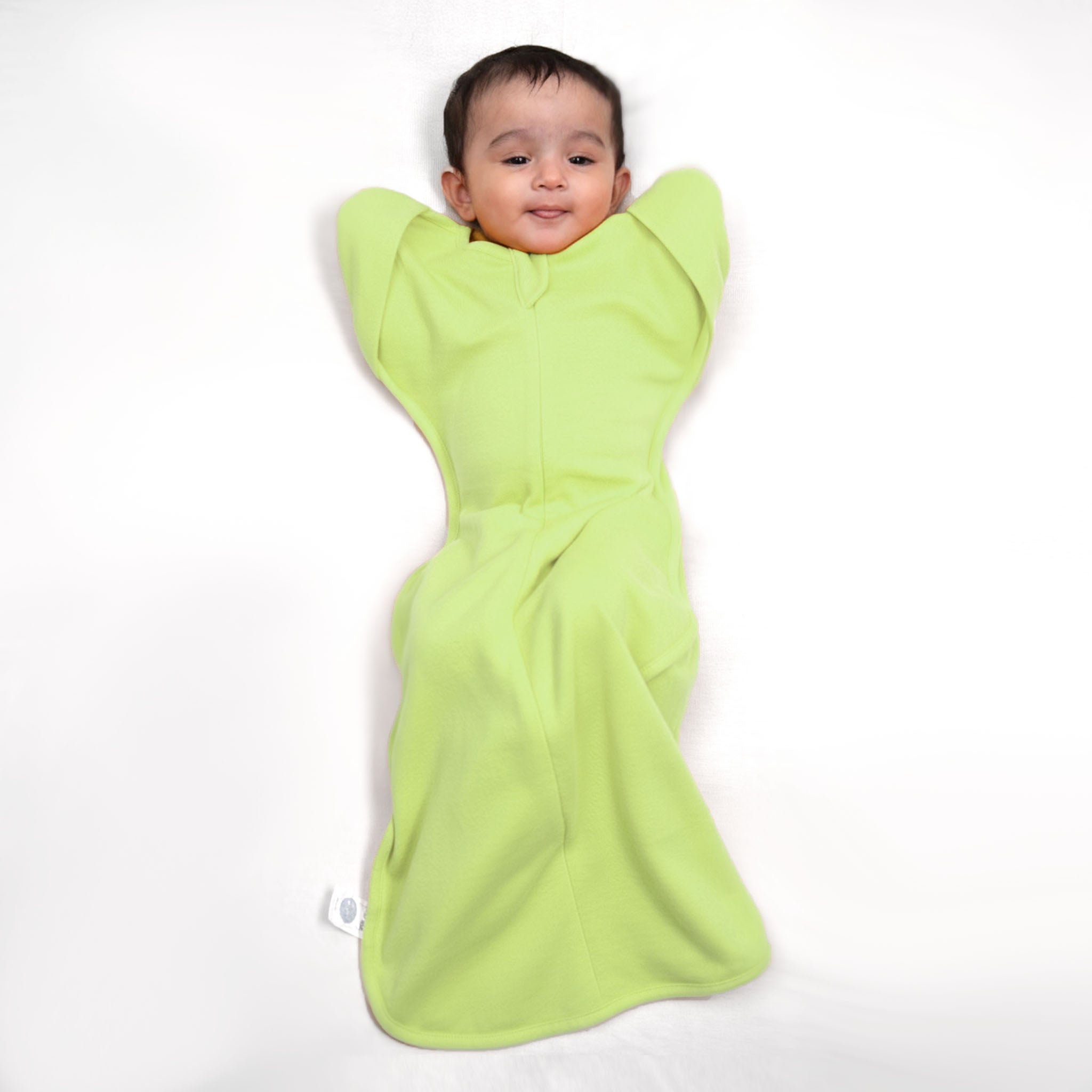 TRANSITIONAL POD SWADDLE FOR BABIES (0.6 TOG) - SHADOW LIME | TULO BABY