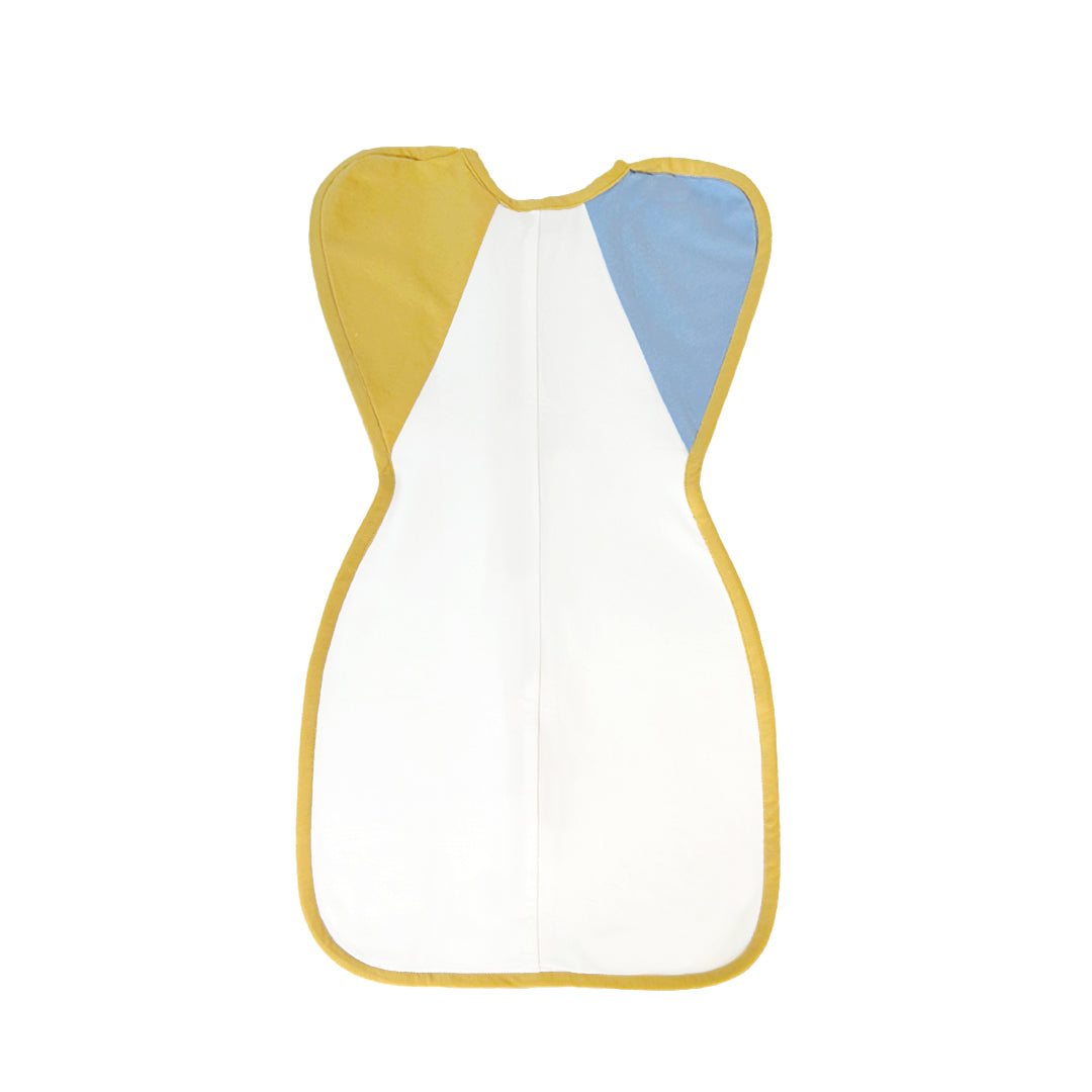 YELLOW AND BLUE SLEEPING POD SWADDLE FOR BABIES