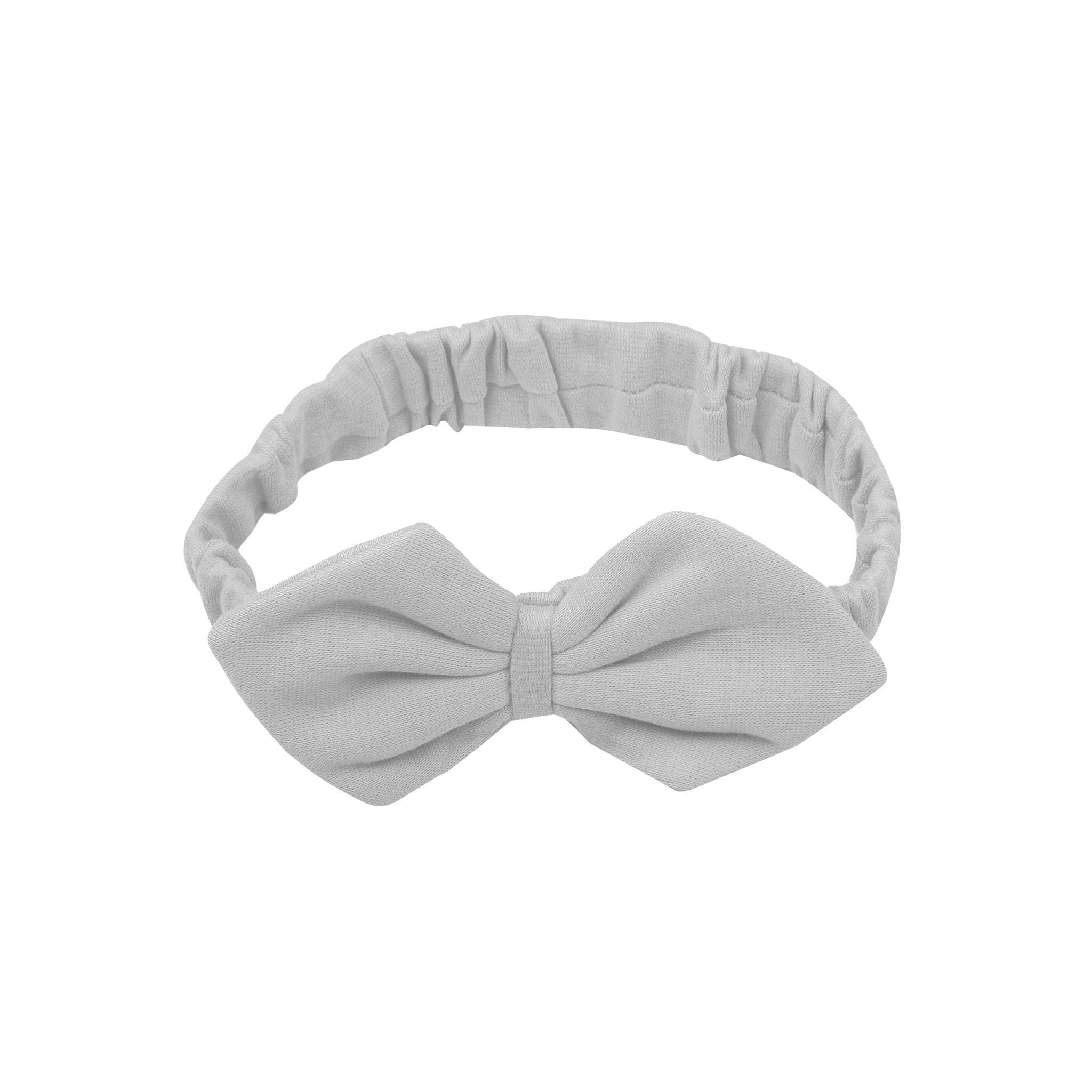 SMOKY GREY BOW HEADBAND