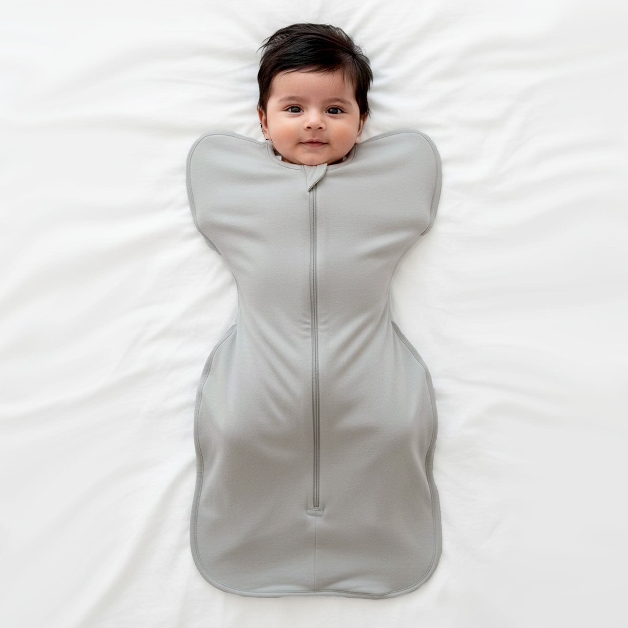 SLEEPING POD SWADDLE FOR BABIES (0.6 TOG) - SMOKY GREY | TULO BABY