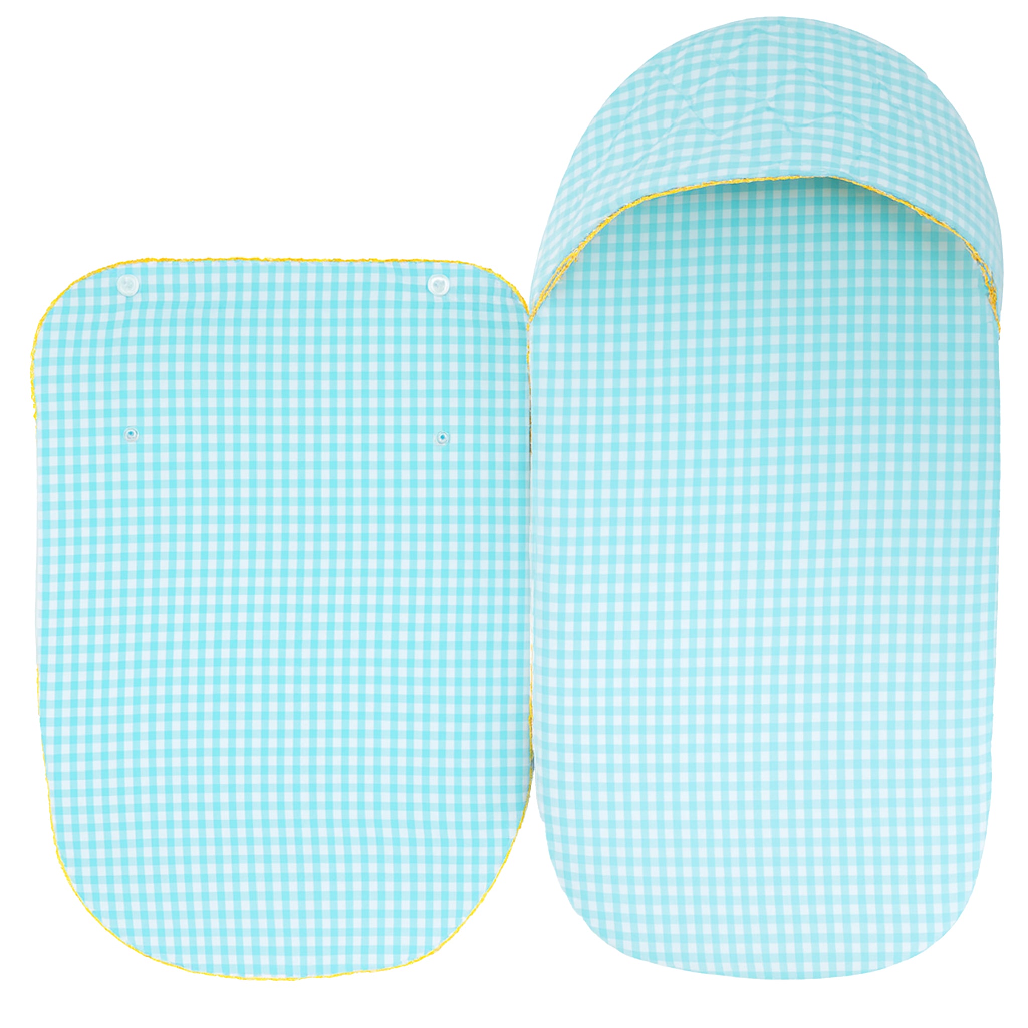 CARRY NEST - TEAL GINGHAM | TULO BABY