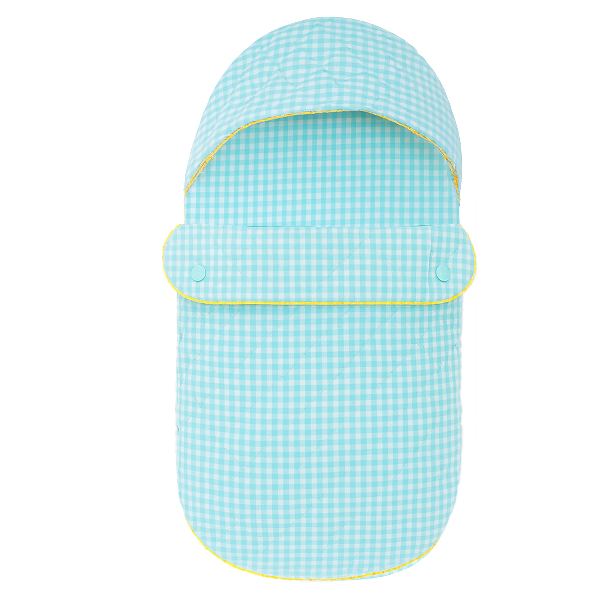 CARRY NEST - TEAL GINGHAM | TULO BABY