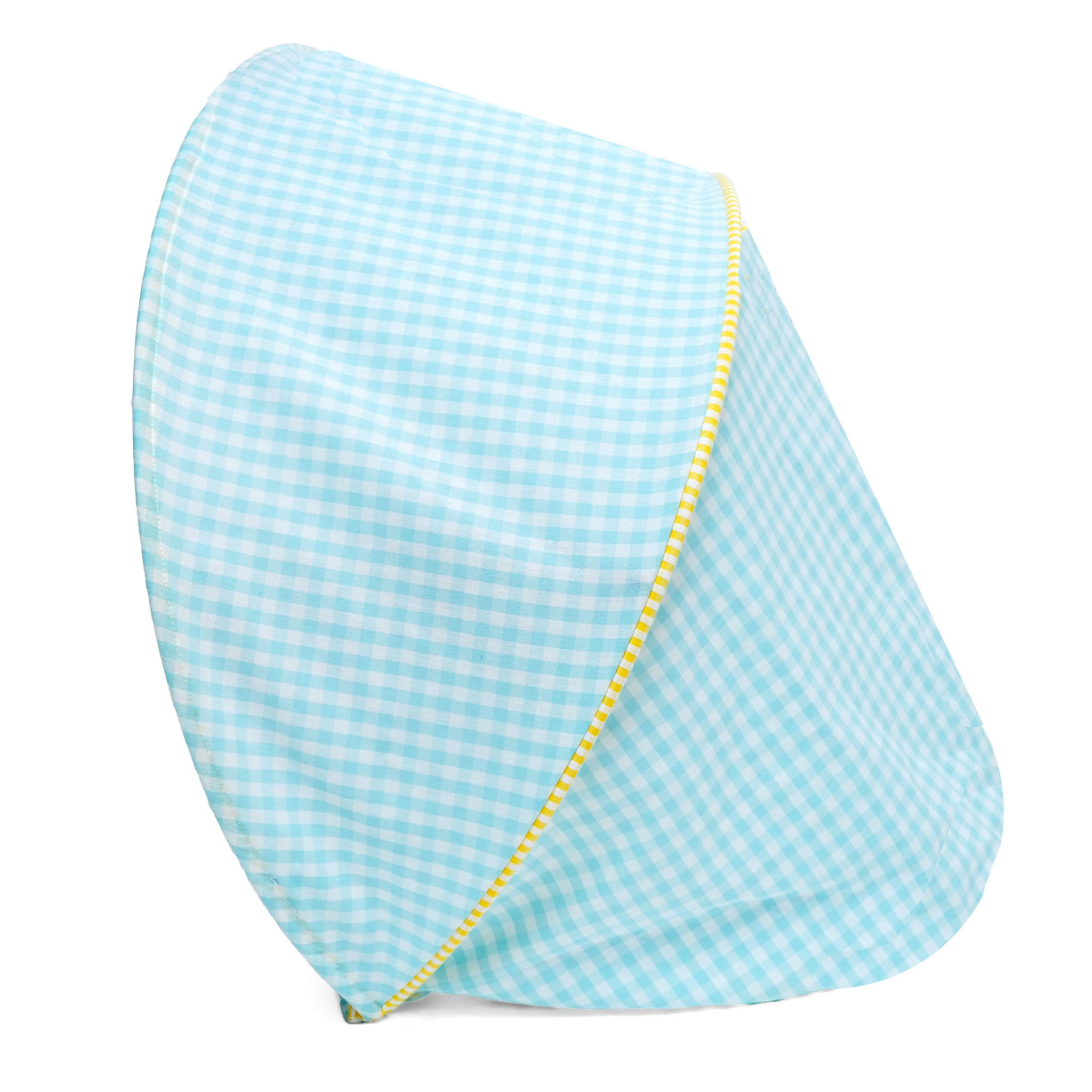 AQUA GINGHAM NESTO PAD CANOPY