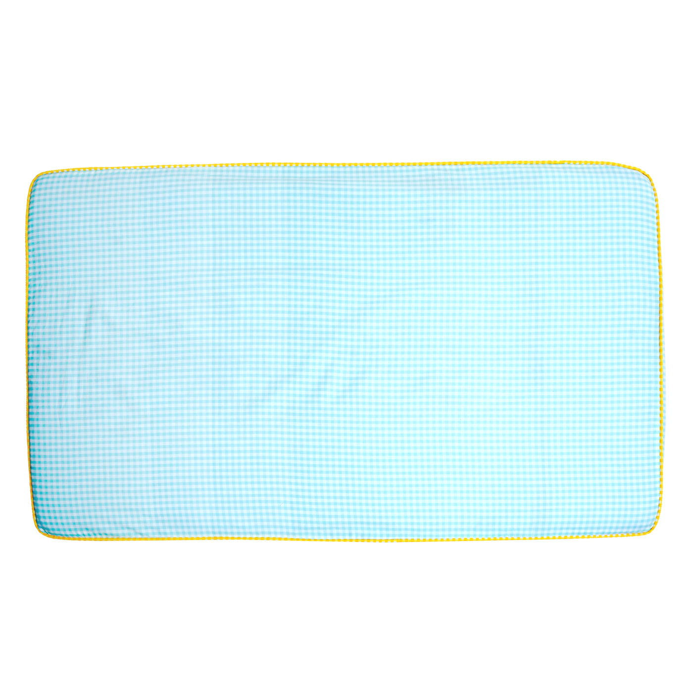 TULO BABY FITTED CRIB SHEET – TEAL GINGHAM