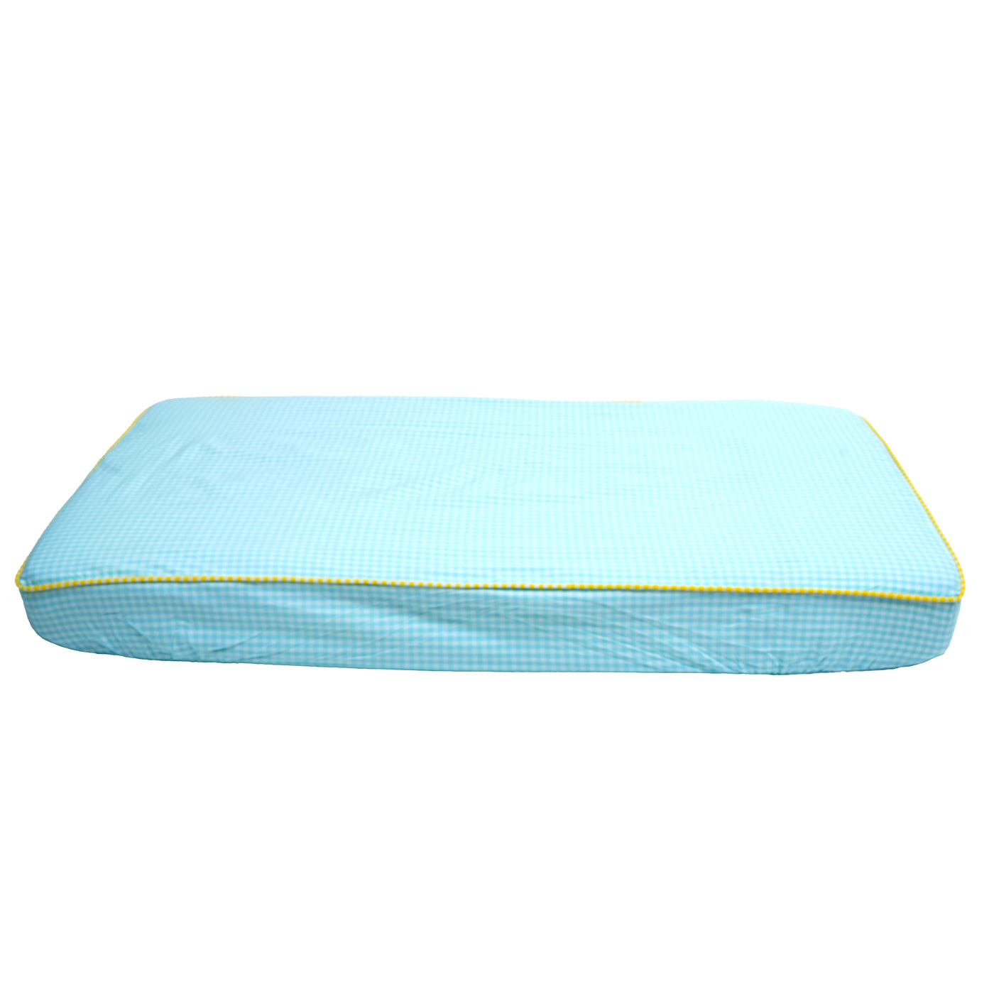 TULO BABY FITTED CRIB SHEET – TEAL GINGHAM