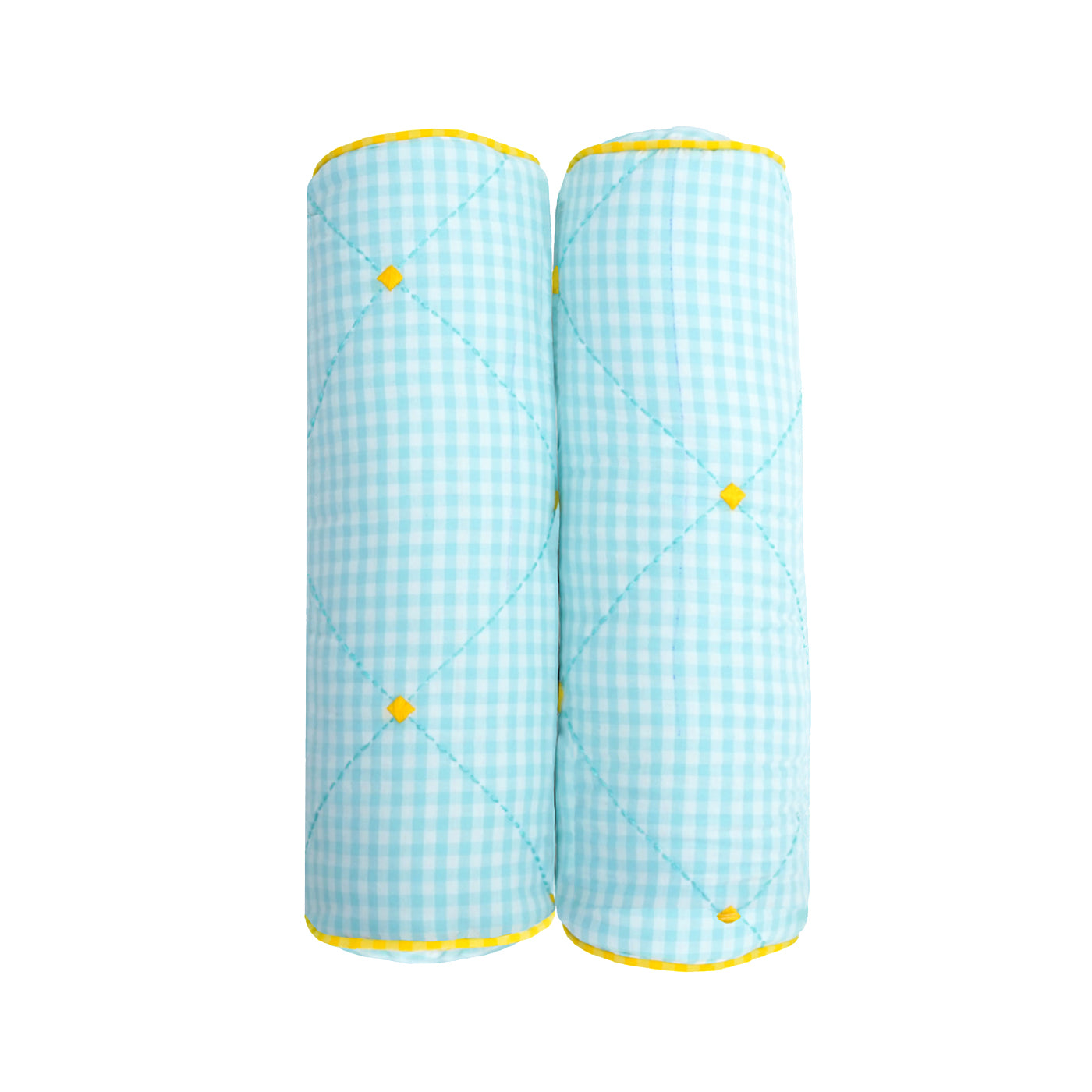TULO BABY PILLOW SET – TEAL GINGHAM