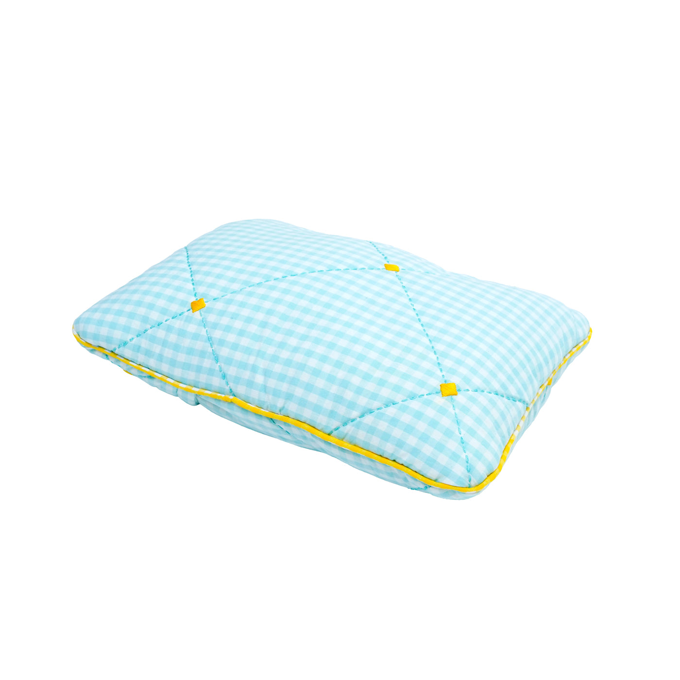 TULO BABY PILLOW SET – TEAL GINGHAM
