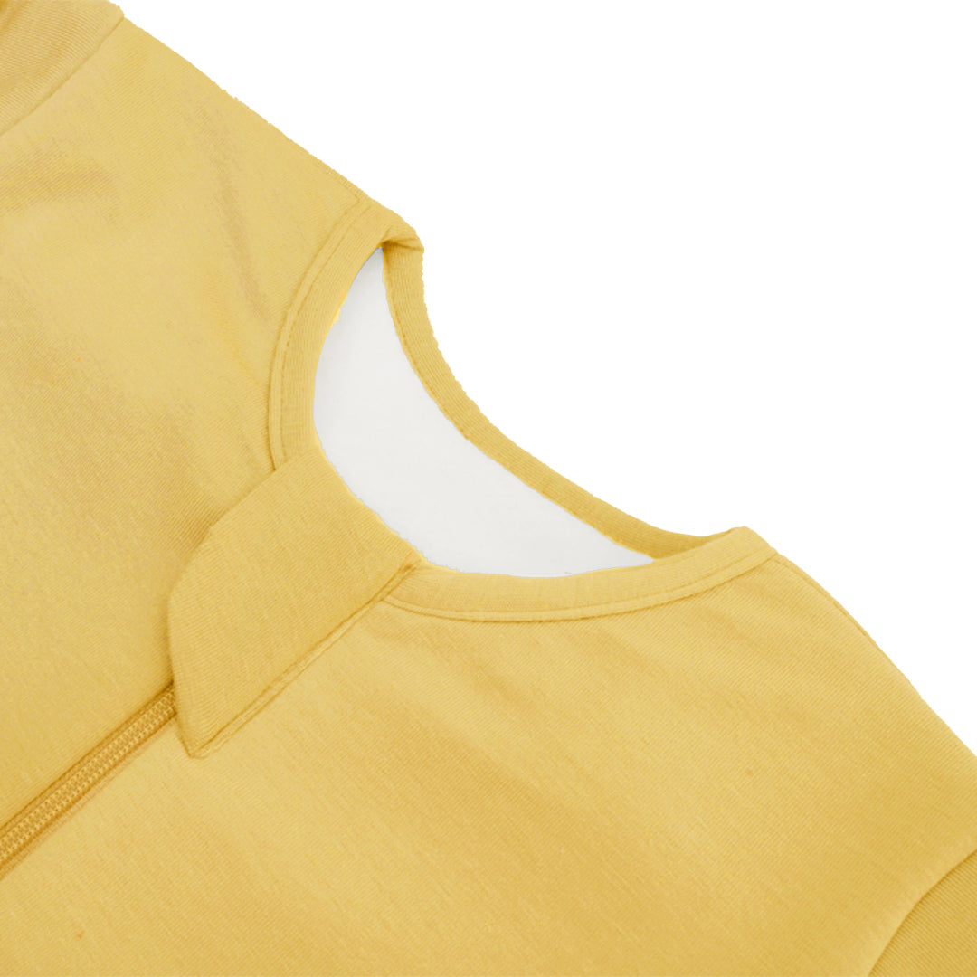 BABY SLEEPING BAG WITH FOOTIES AND SLEEVES (2.5 TOG) - YOLK YELLOW | TULO BABY