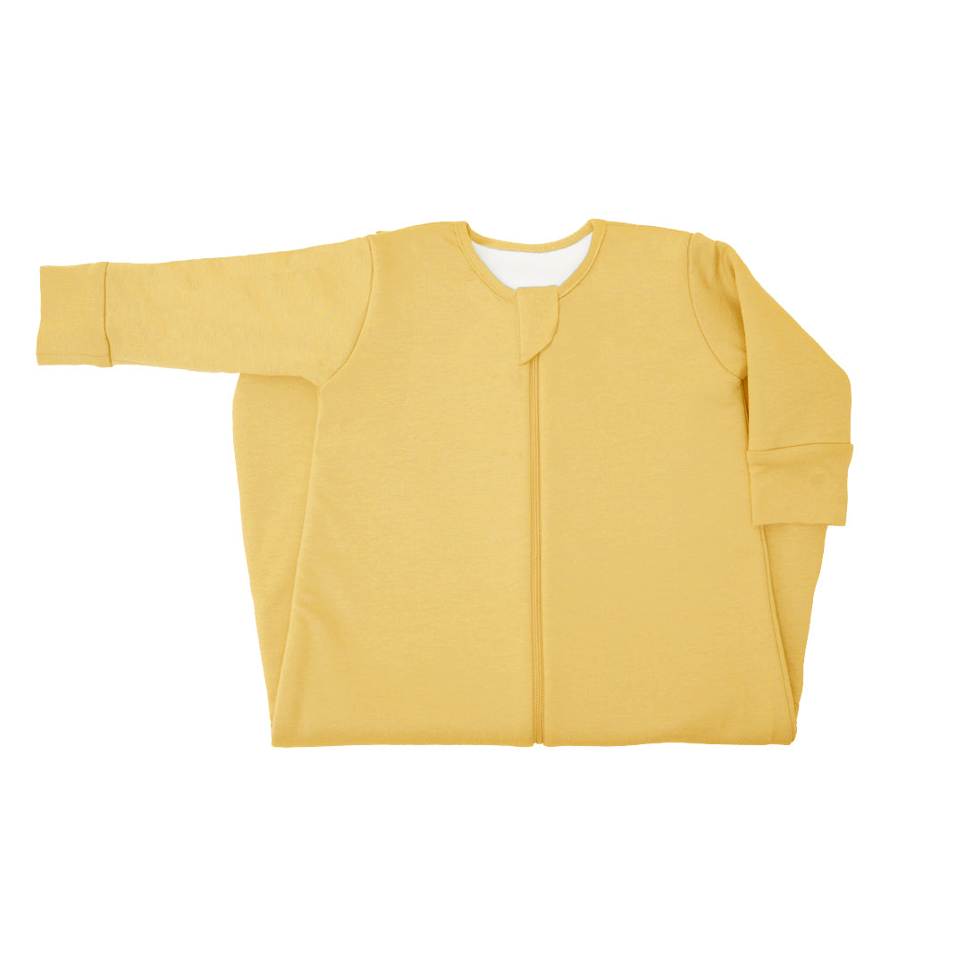 BABY SLEEPING BAG WITH FOOTIES AND SLEEVES (2.5 TOG) - YOLK YELLOW | TULO BABY