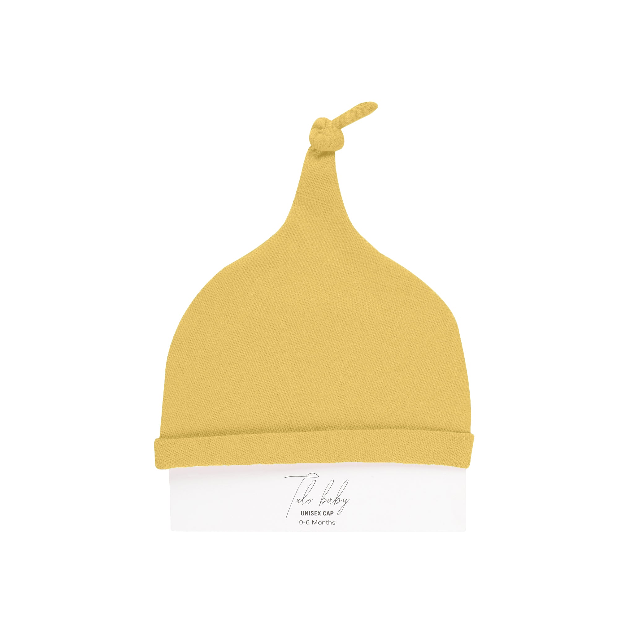 YOLK YELLOW KNOTTED BEANIE