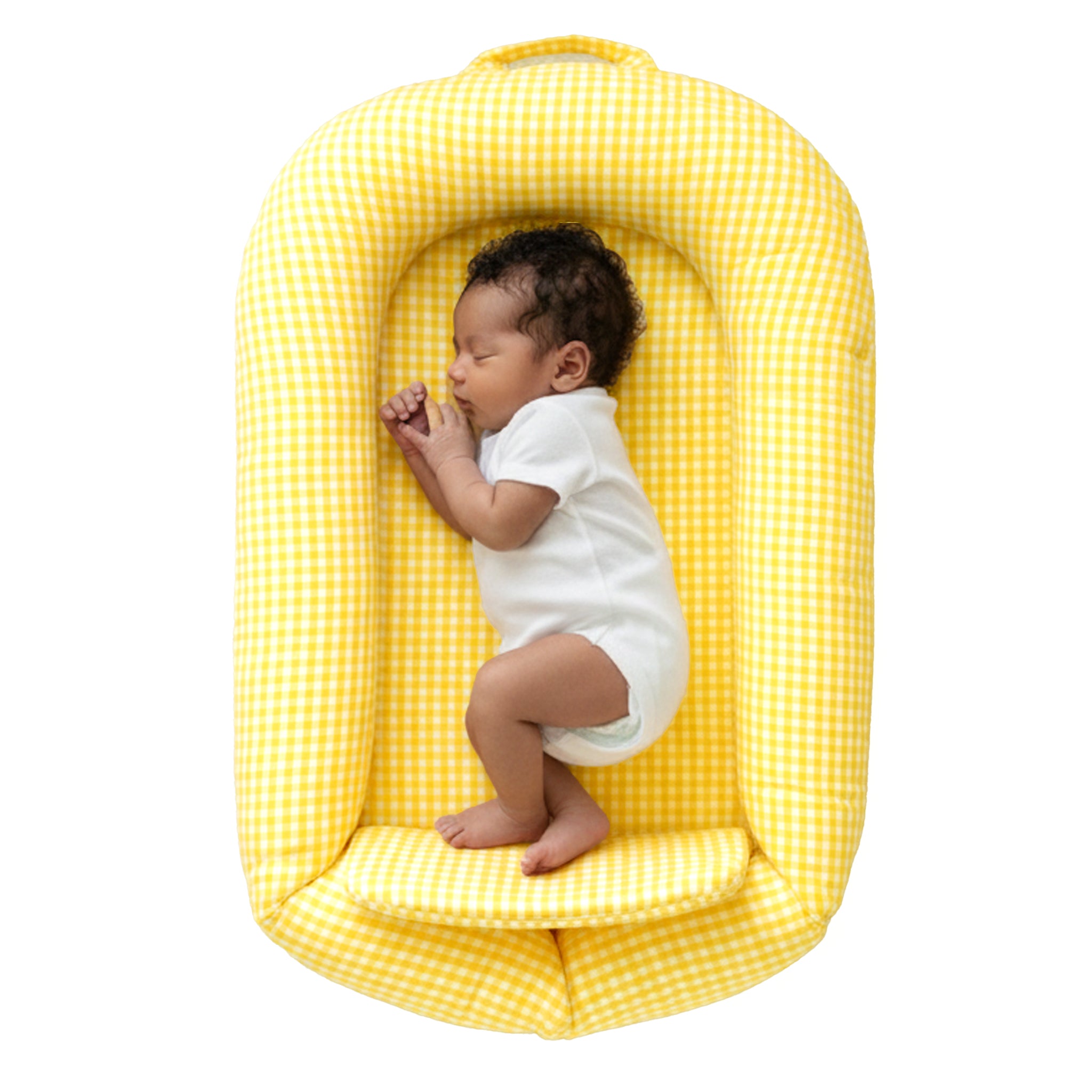 BABY NEST - YELLOW GINGHAM NESTO PAD | TULO BABY