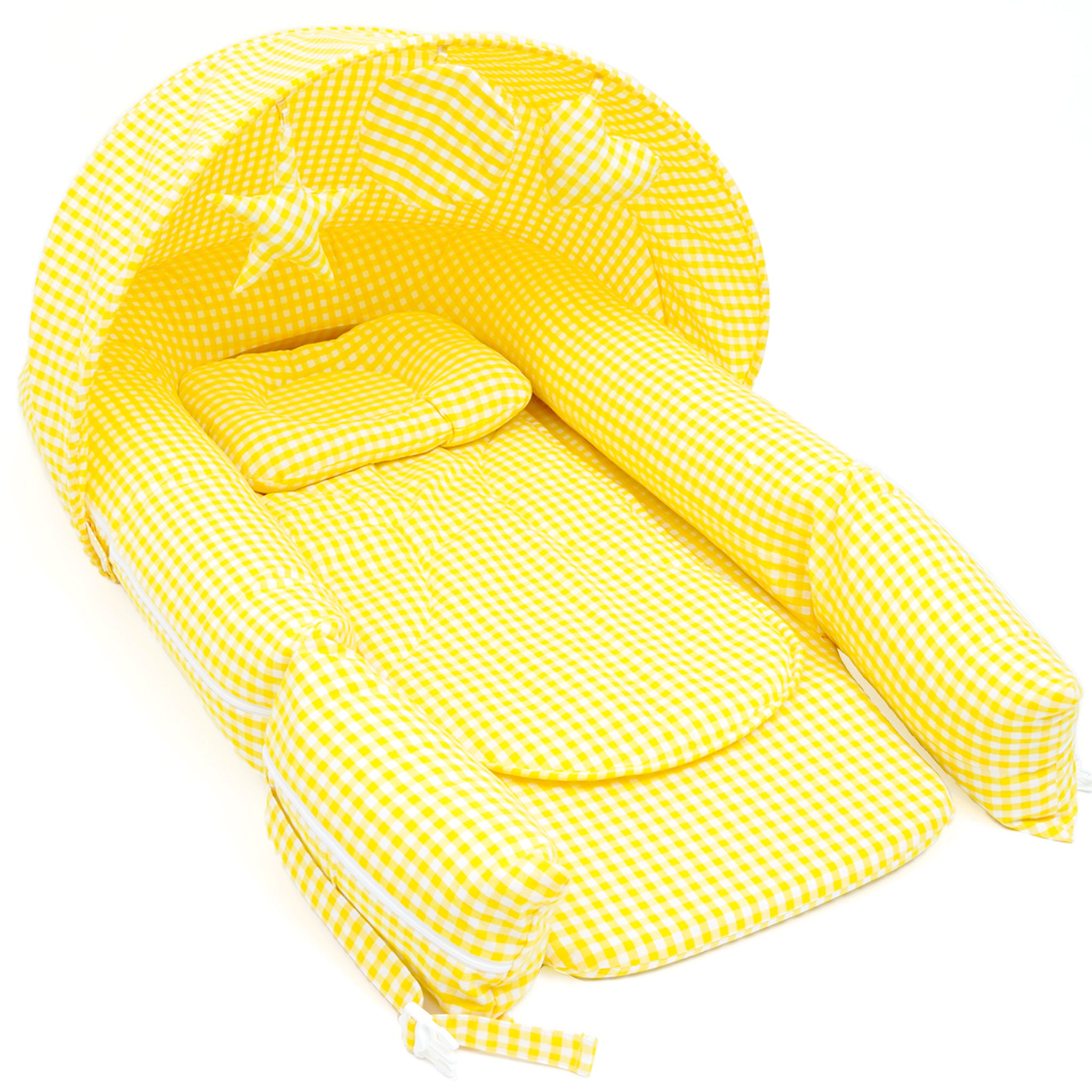 YELLOW GINGHAM NESTO PAD CANOPY