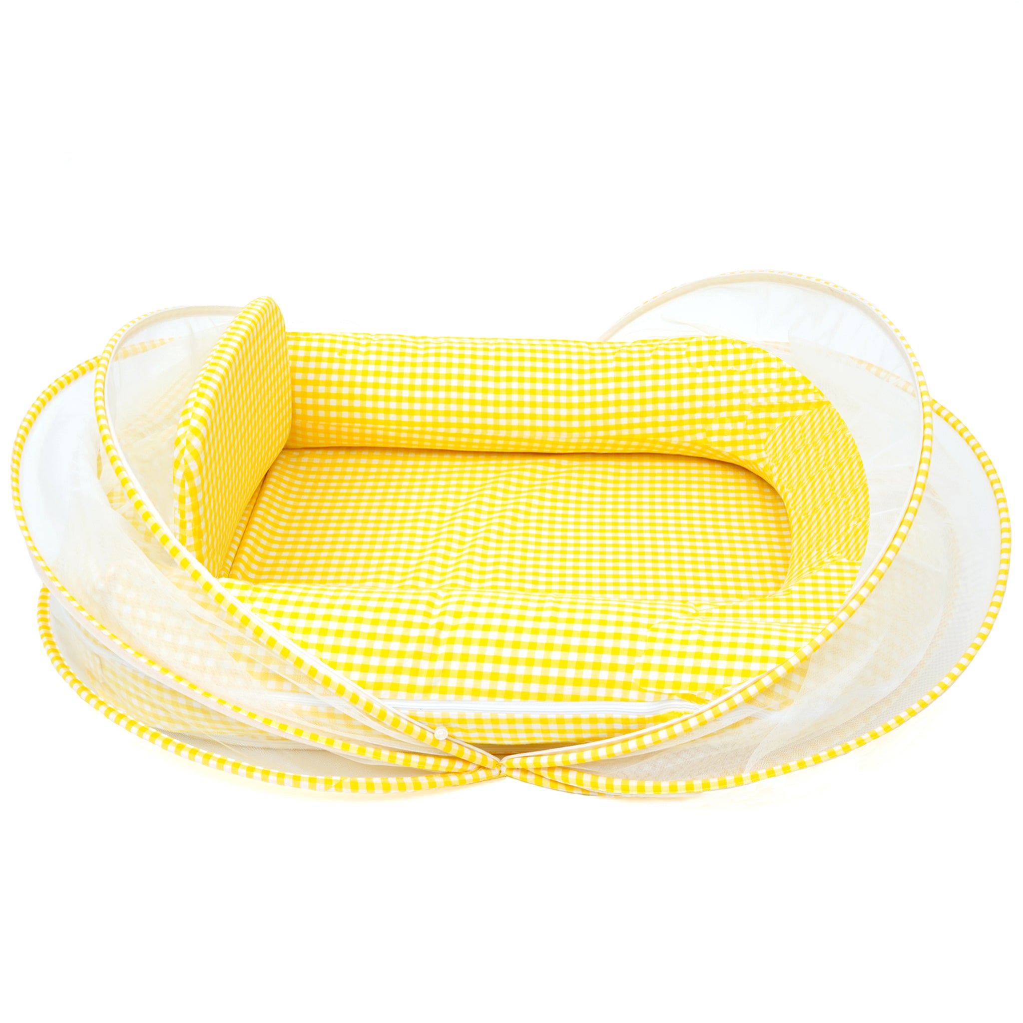 BABY NEST SET - YELLOW GINGHAM NESTO PAD SET | TULO BABY