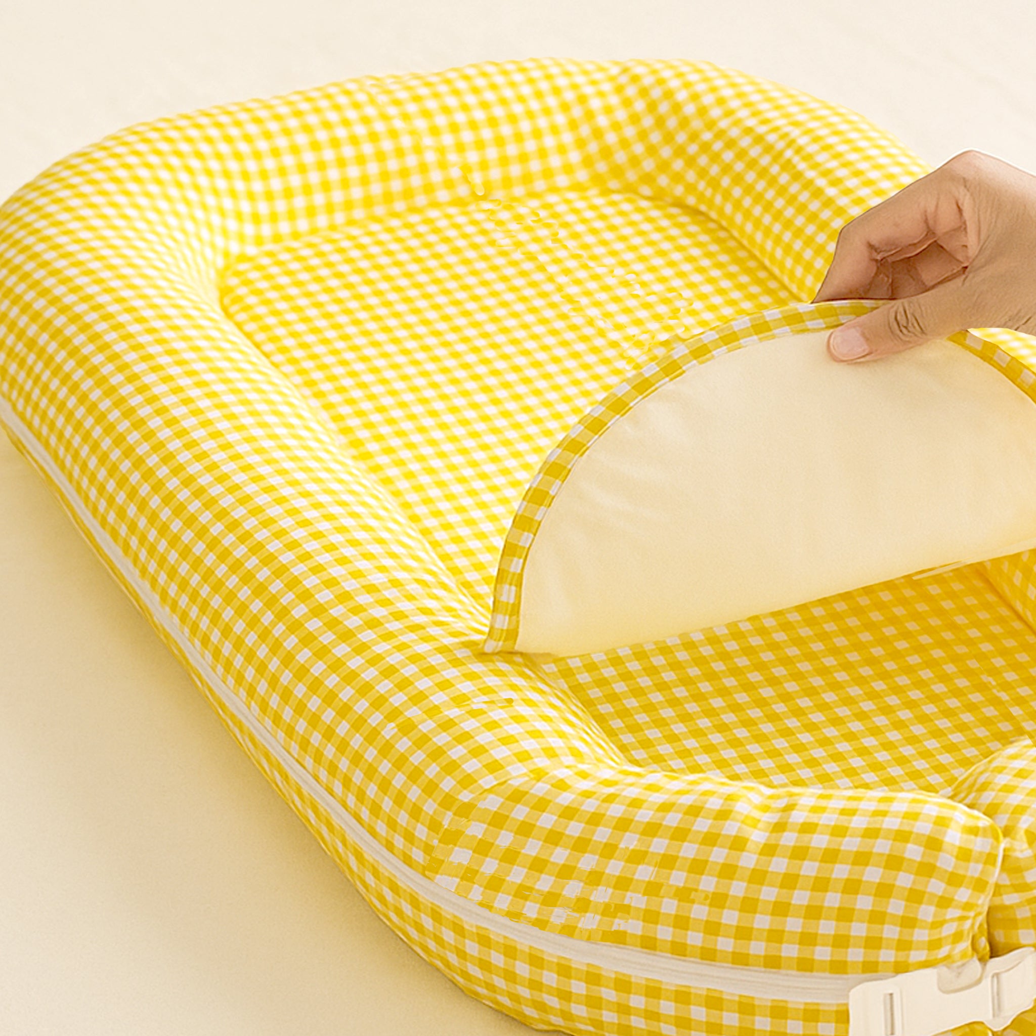 YELLOW GINGHAM NESTO PAD WATERPROOF LINER