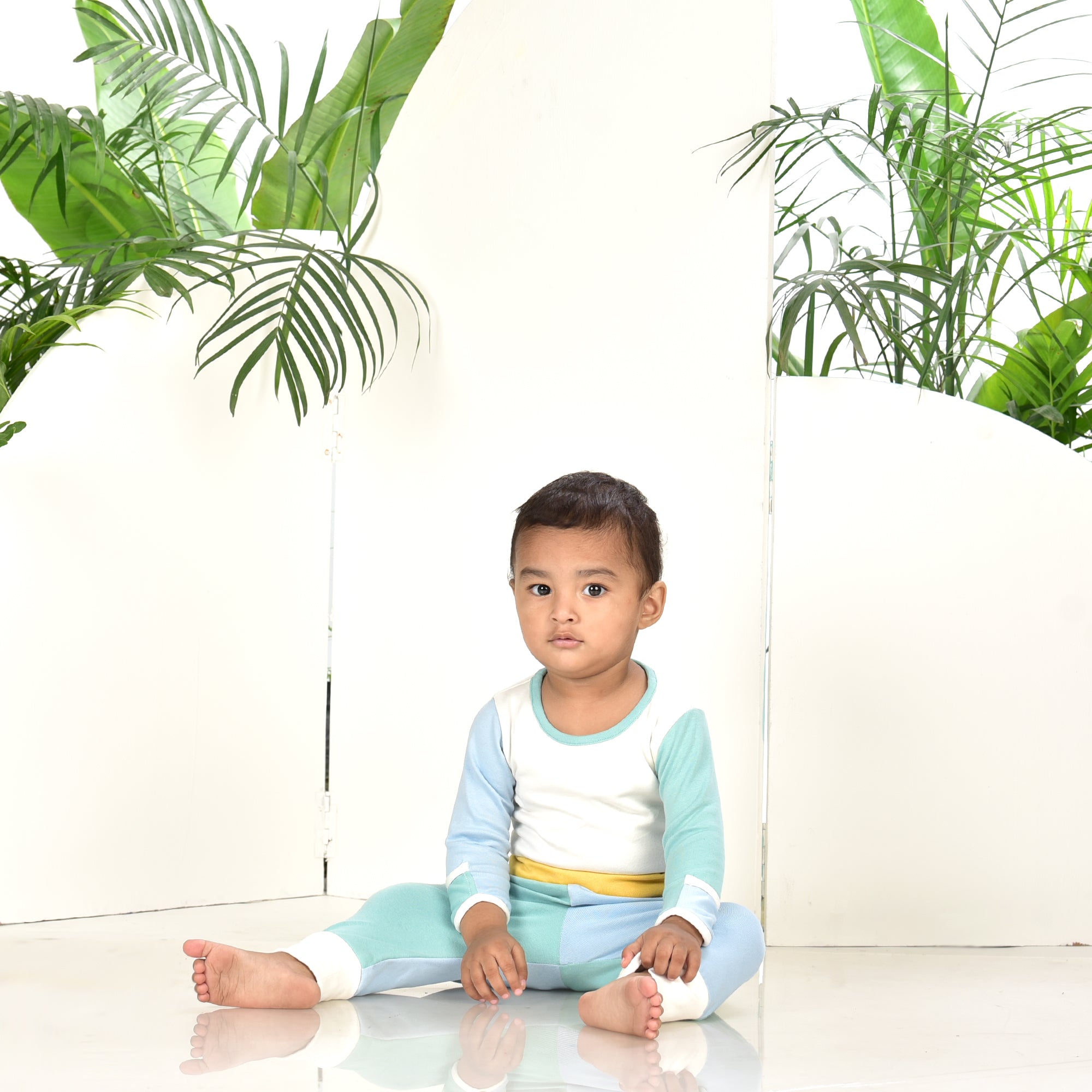CANTON BLUE YELLOW TWO PIECE SET