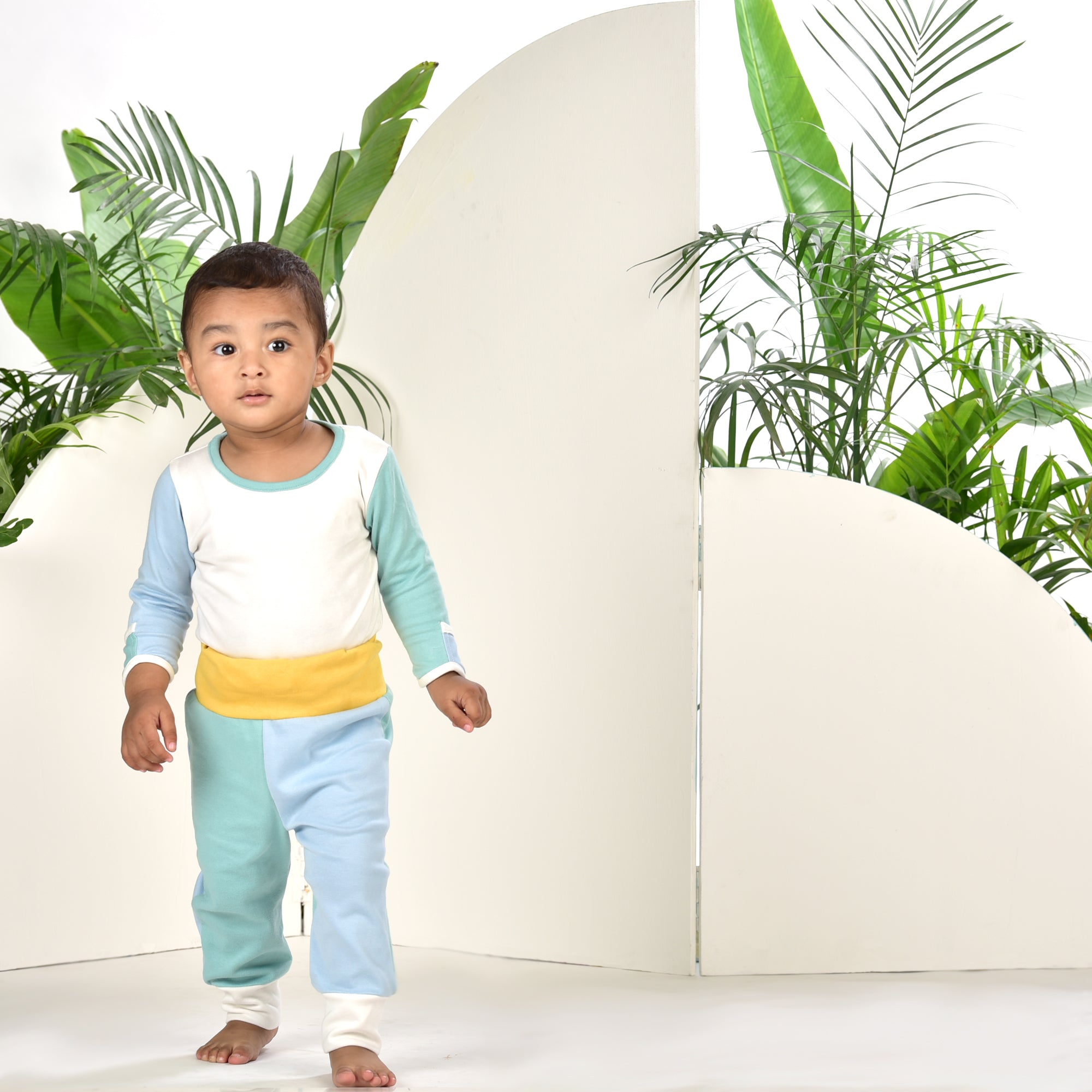 CANTON BLUE YELLOW TWO PIECE SET