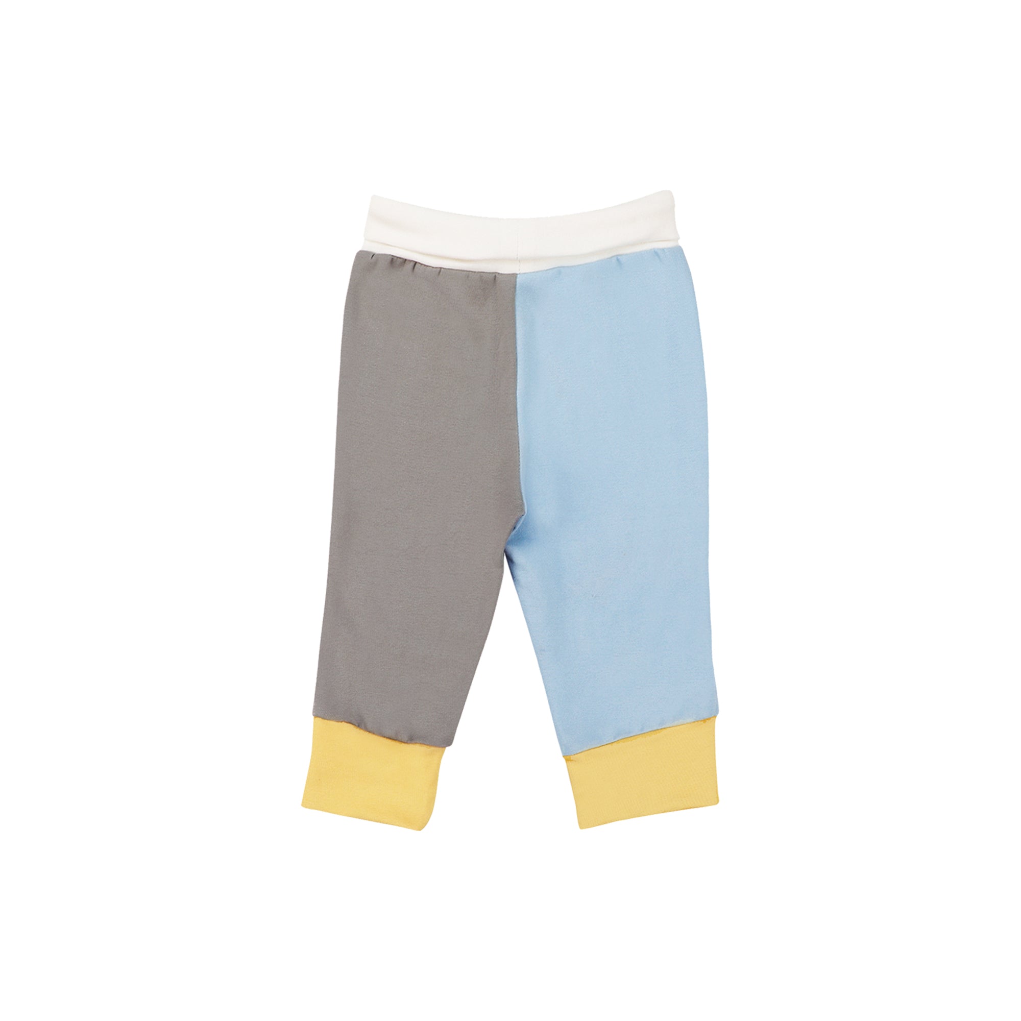 YELLOW BLUE GREY TWO PIECE SET