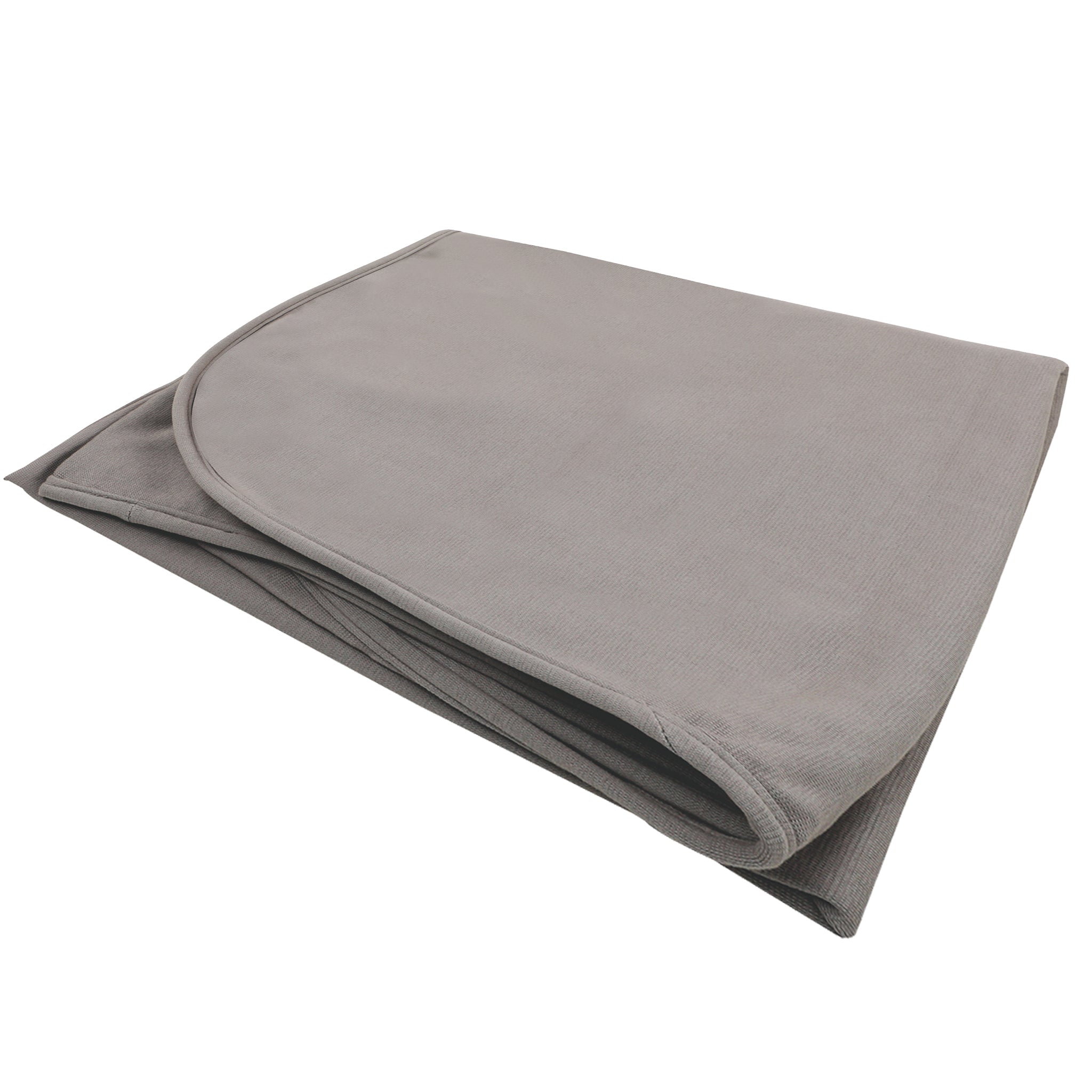 SMOKY GREY STRETCHY JERSEY SWADDLE BLANKET