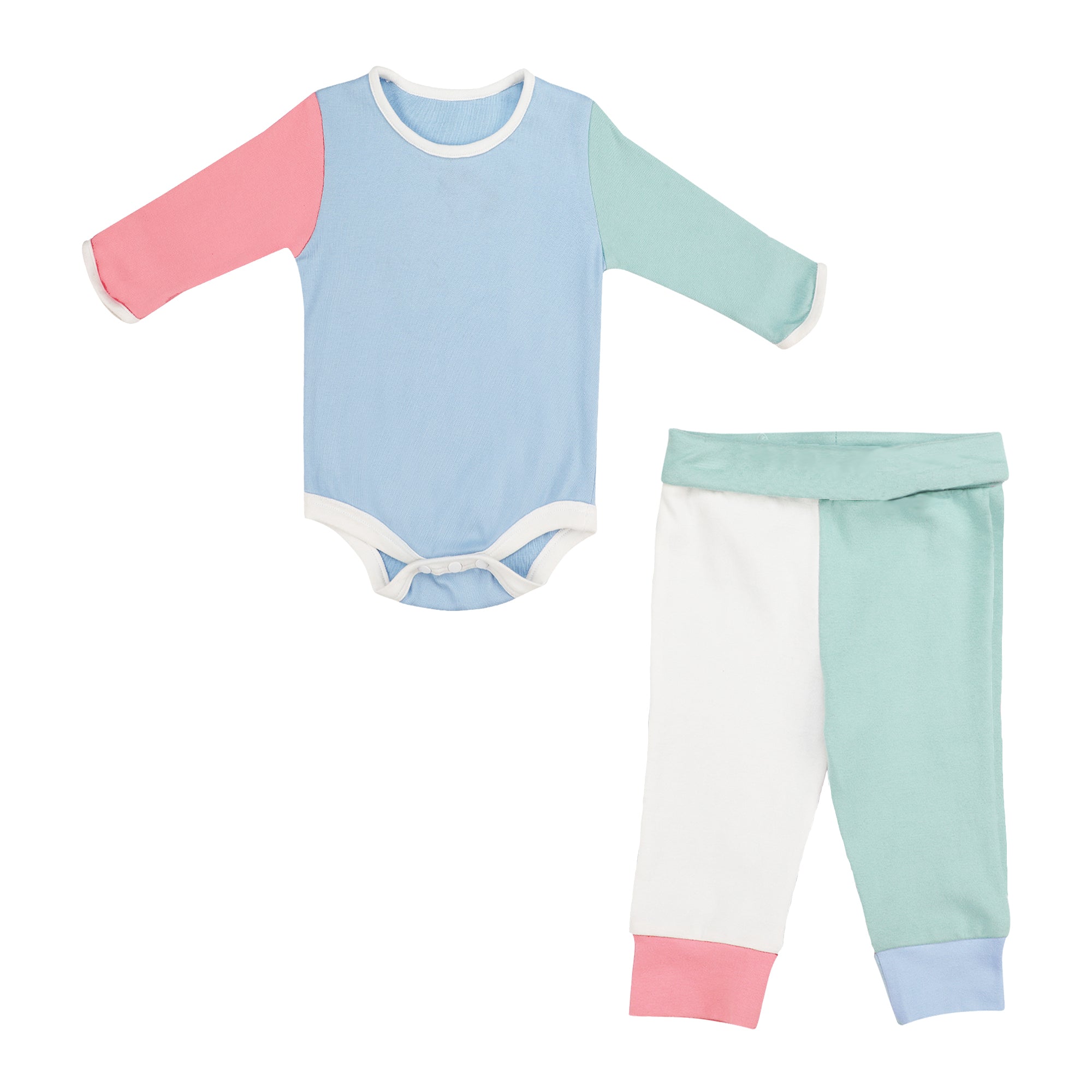 CANTON ROSE BLUE TWO PIECE SET