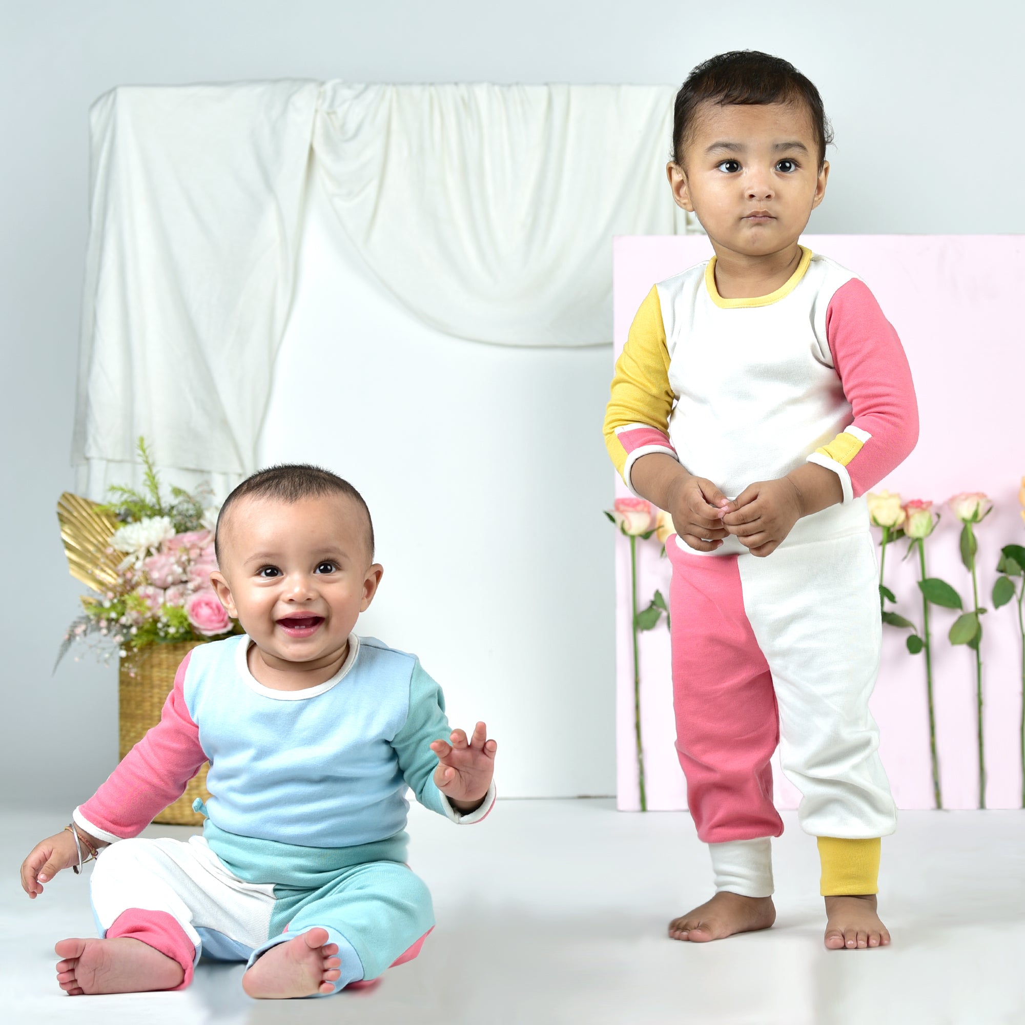 CANTON ROSE BLUE TWO PIECE SET