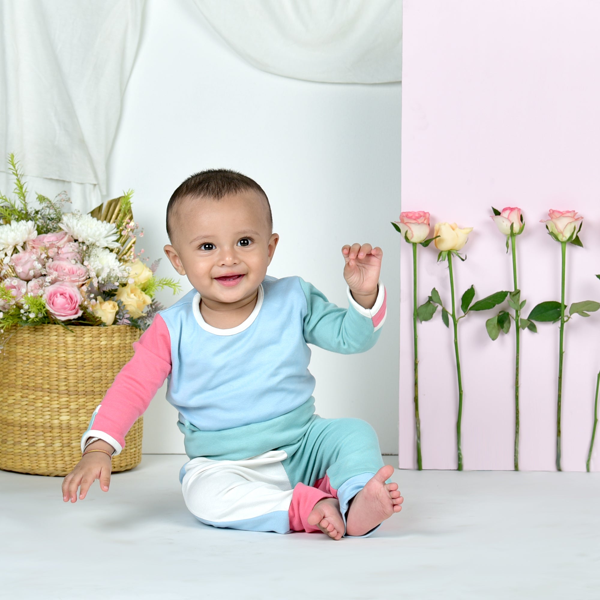 CANTON ROSE BLUE TWO PIECE SET