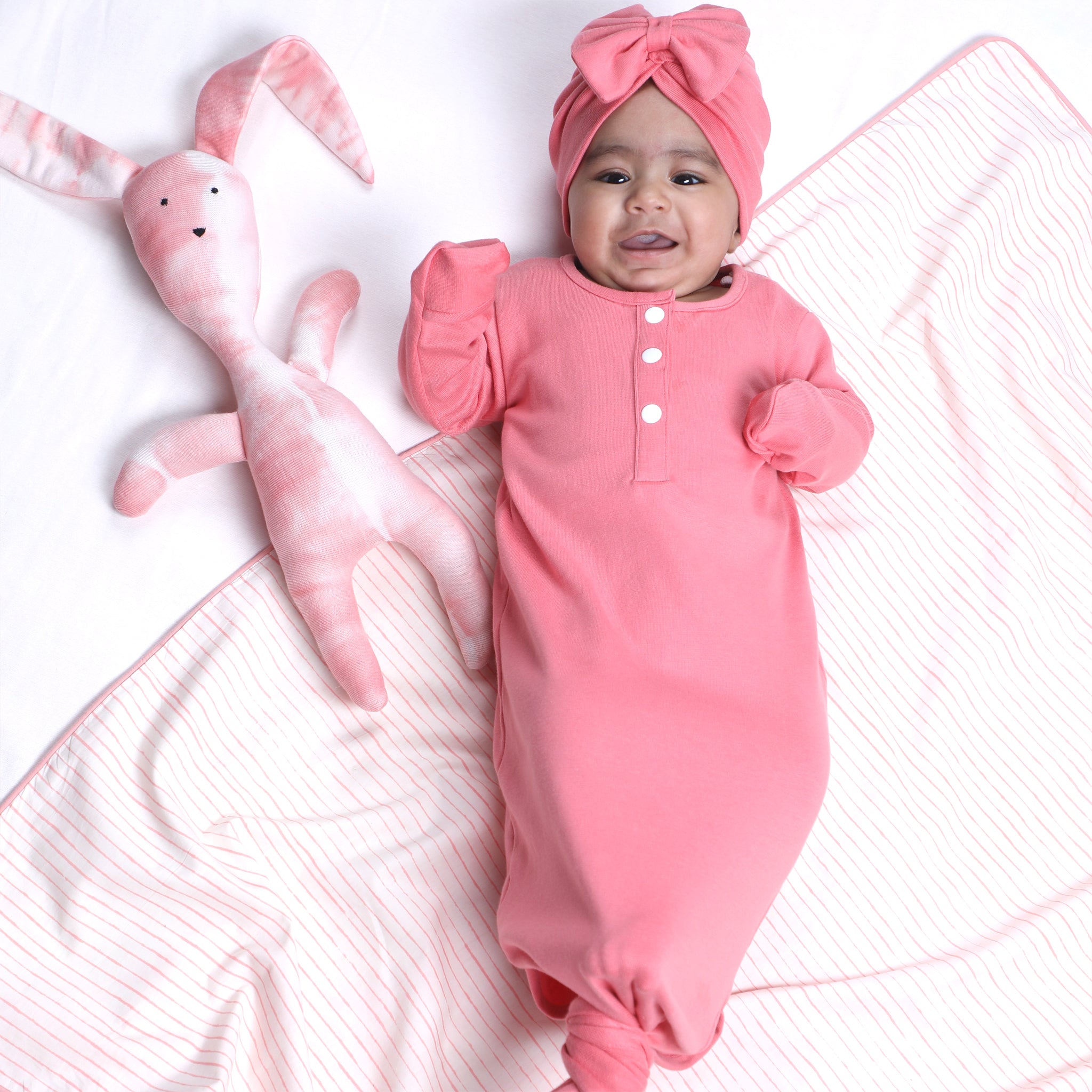 DESSERT ROSE BOW TURBAN