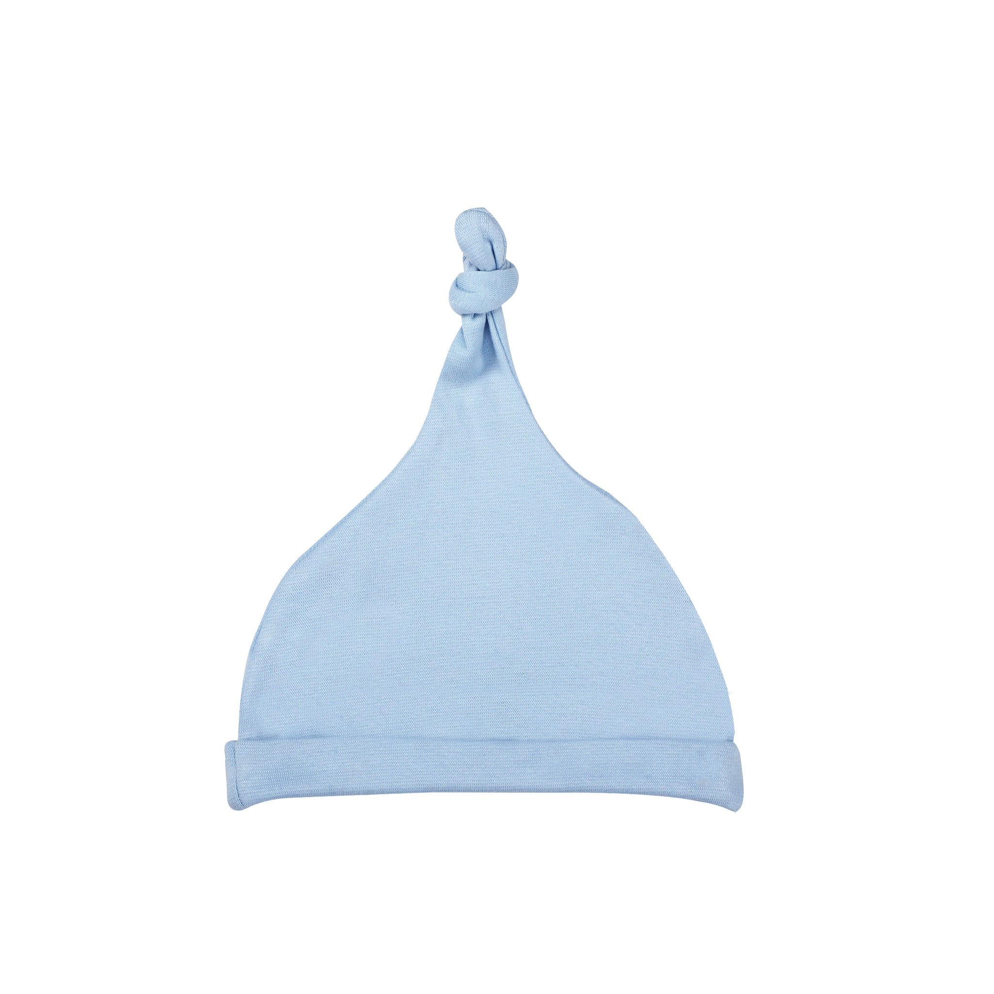 DUSK BLUE KNOTTED BEANIE