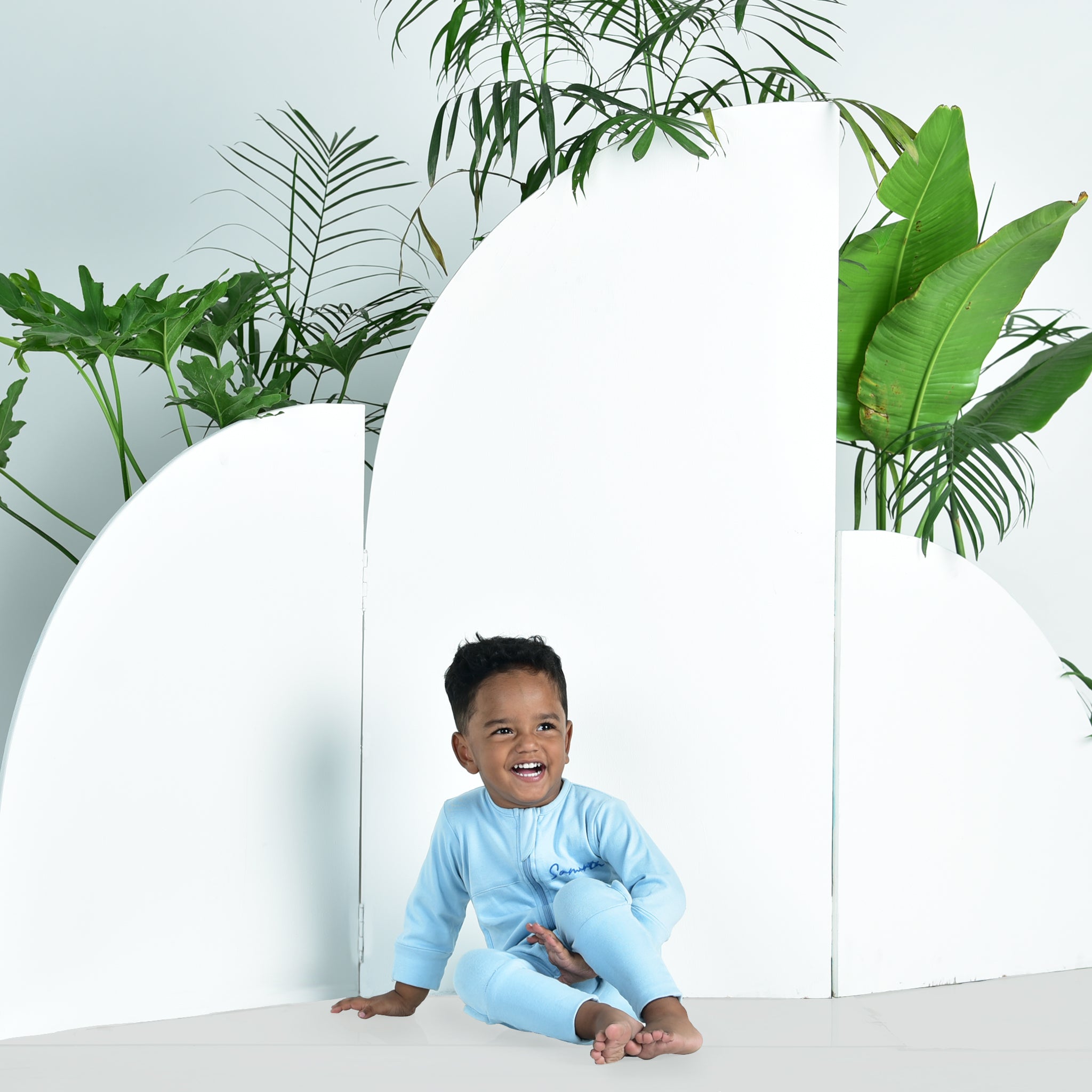 DUSK BLUE SLEEPSUIT