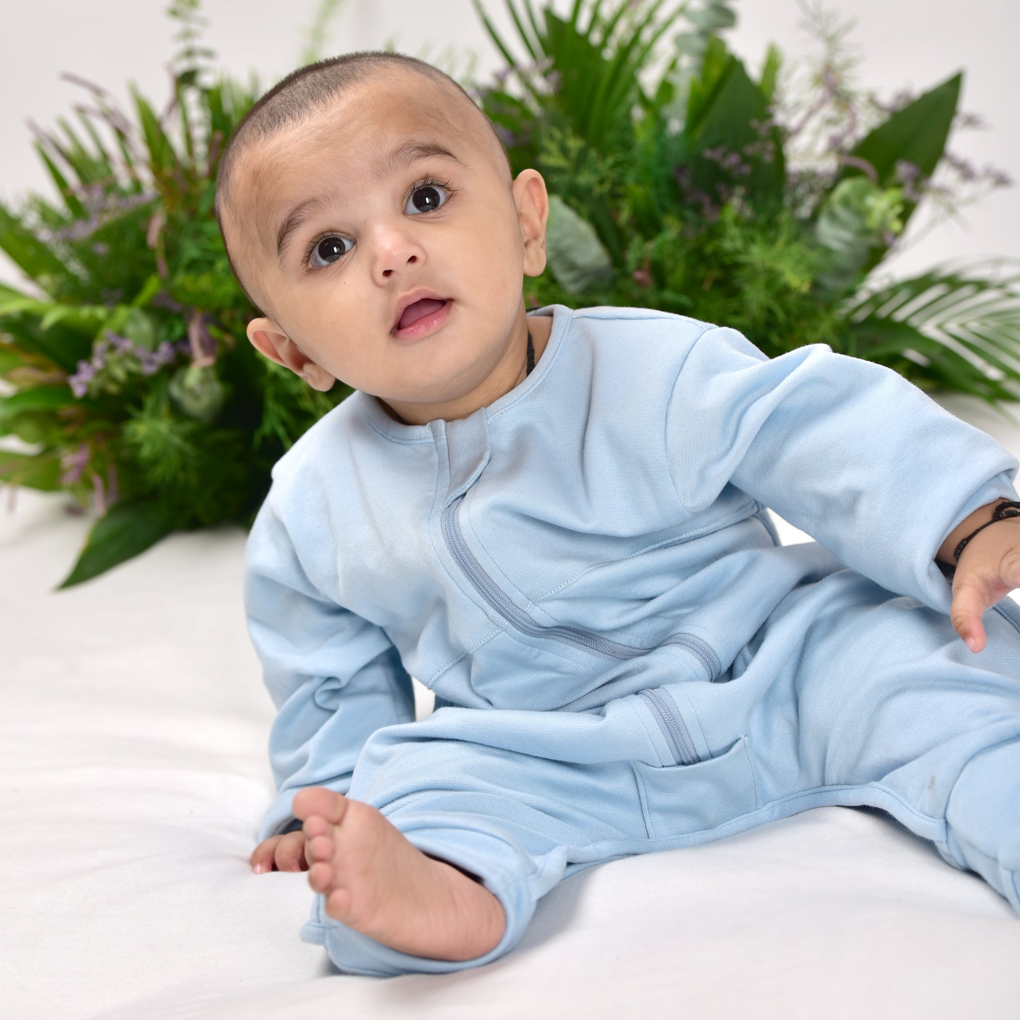 DUSK BLUE SLEEPSUIT