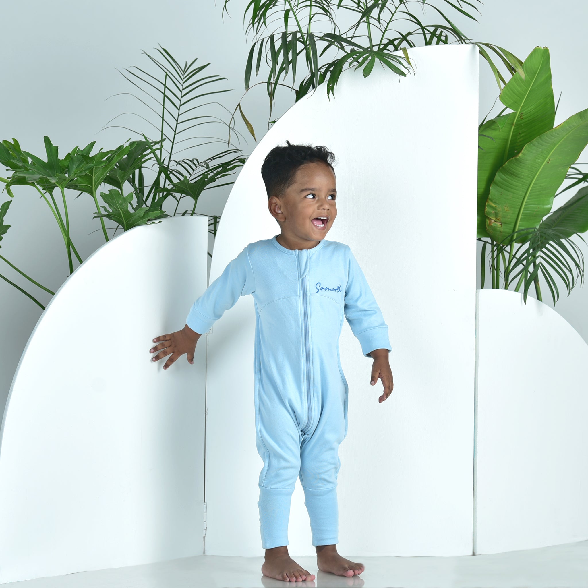 DUSK BLUE SLEEPSUIT