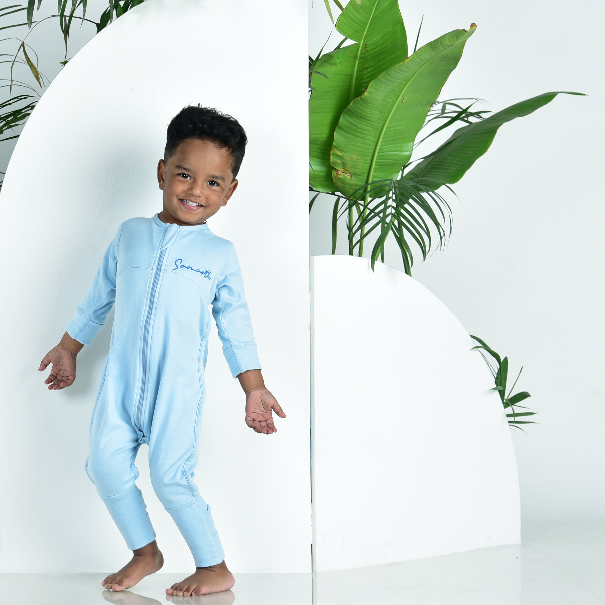 DUSK BLUE SLEEPSUIT