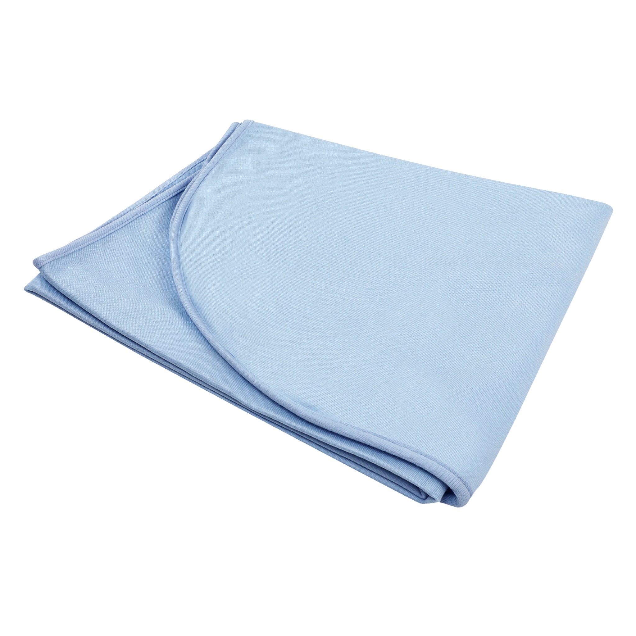 DUSK BLUE STRETCHY JERSEY SWADDLE BLANKET