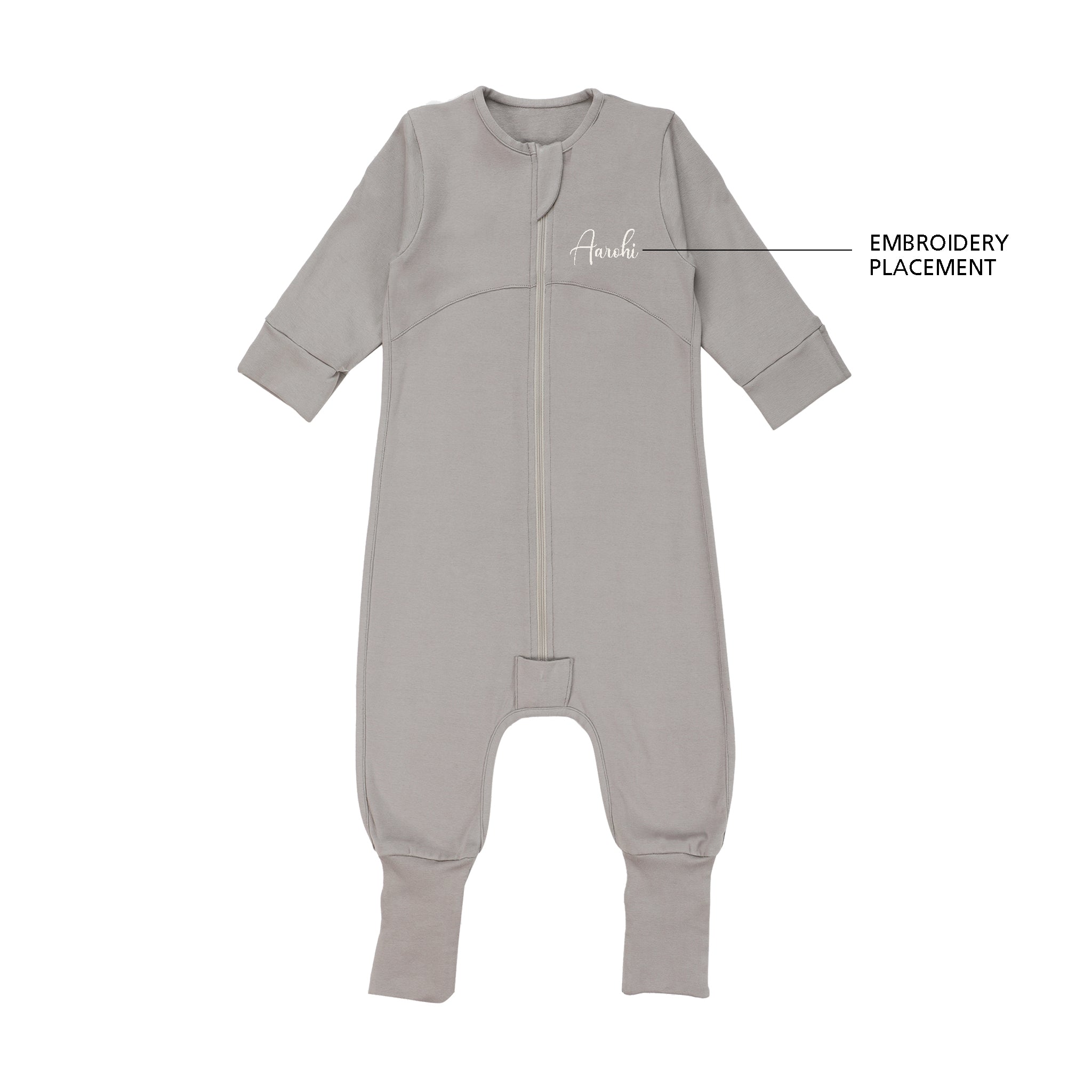 SMOKY GREY SLEEPSUIT