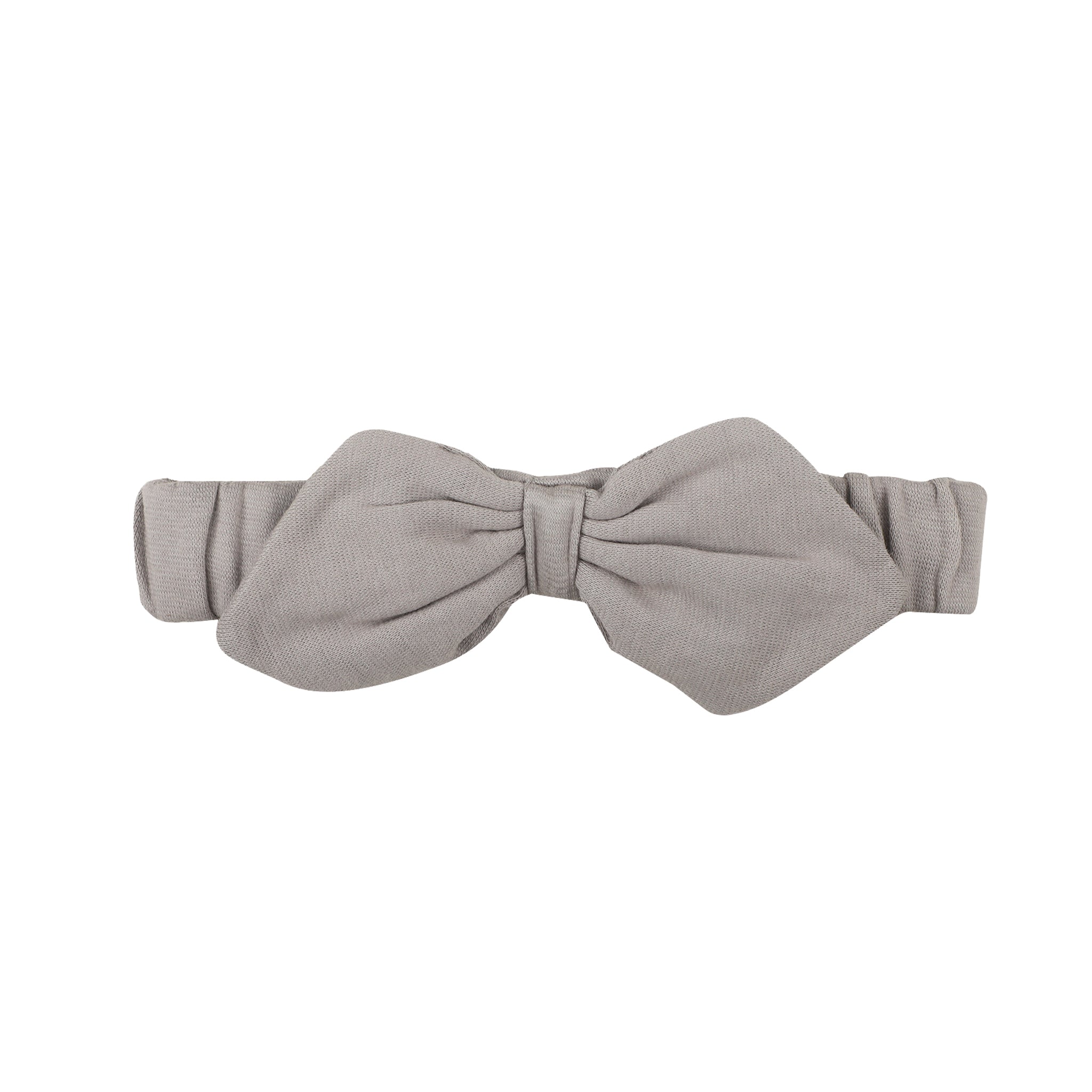 SMOKY GREY BOW HEADBAND