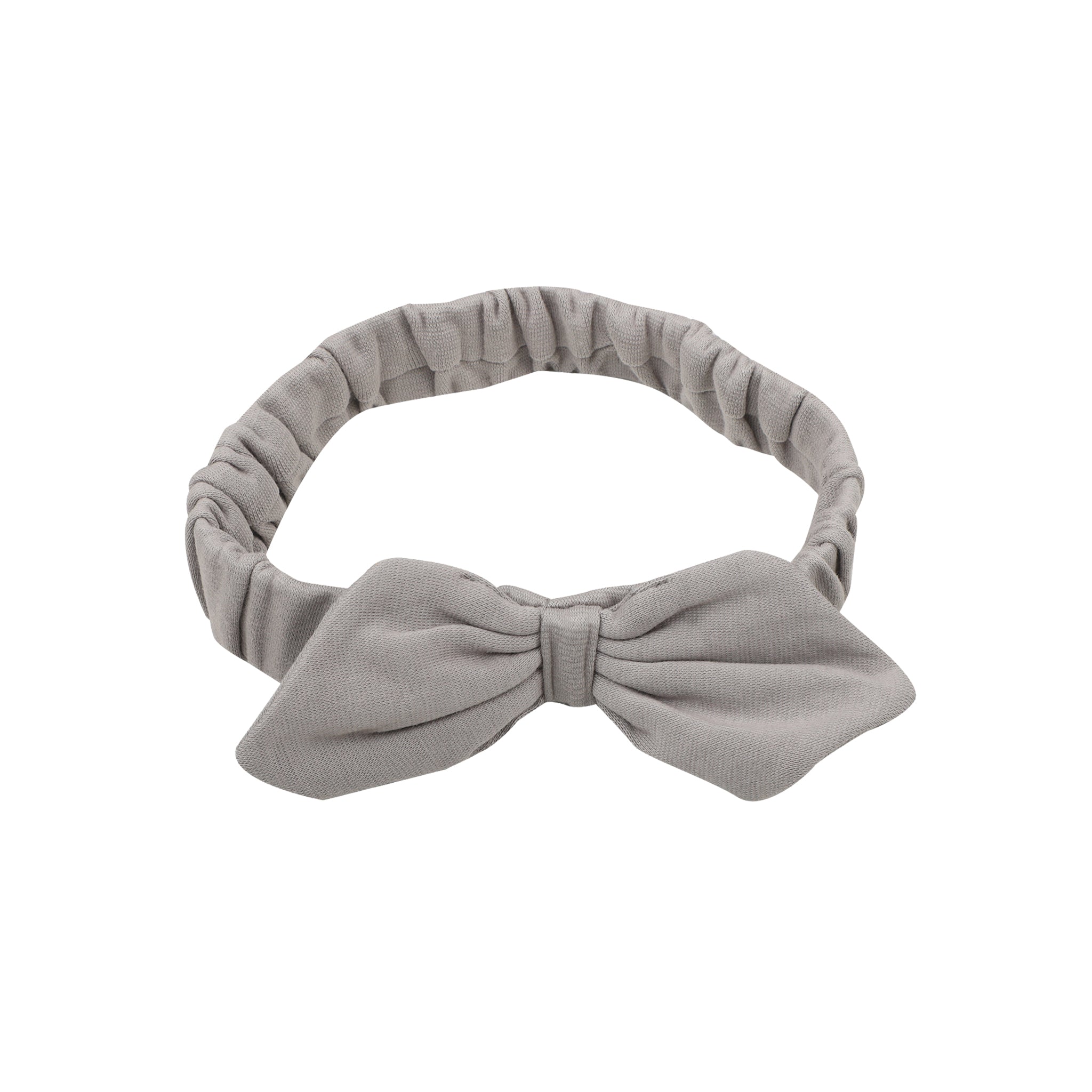 SMOKY GREY BOW HEADBAND