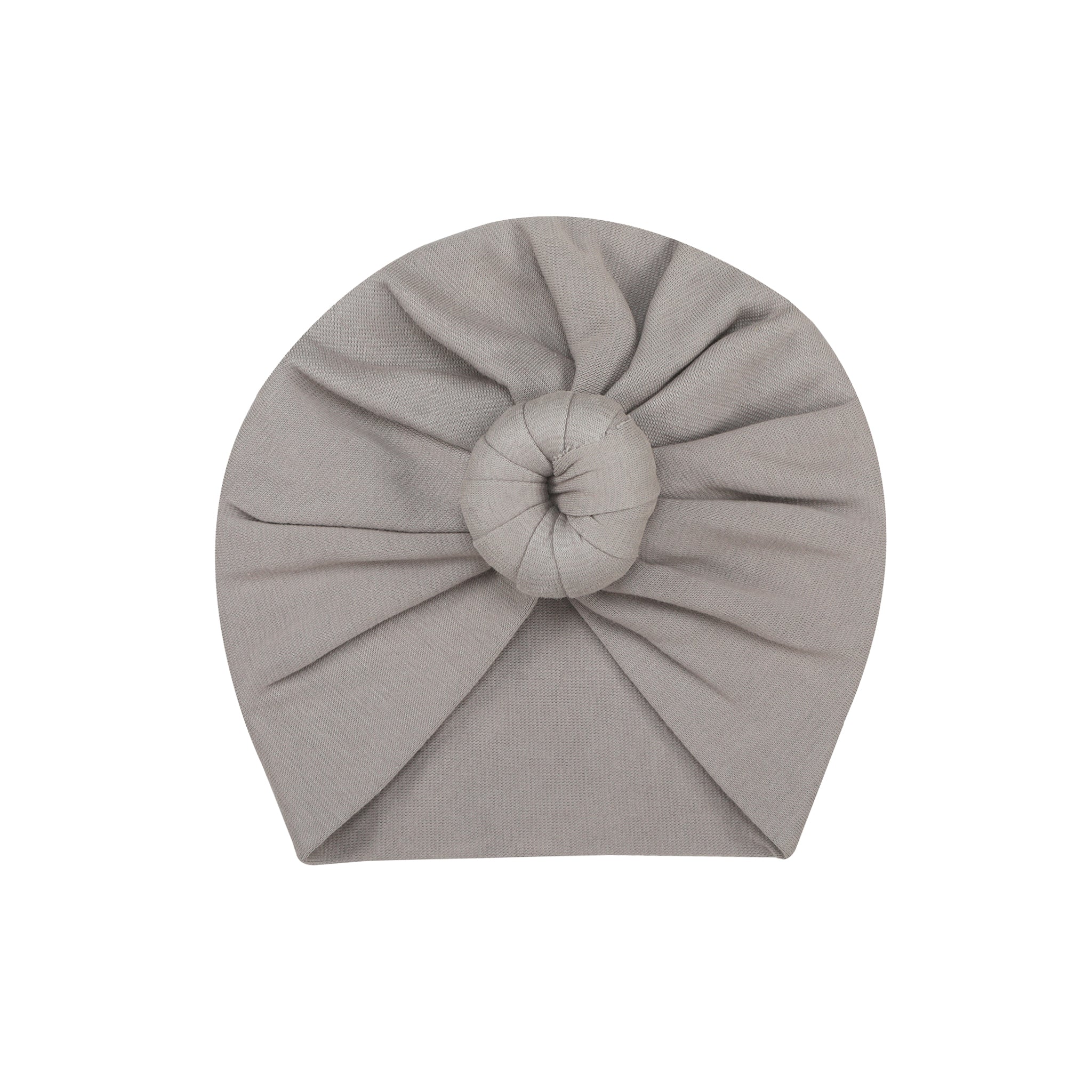 SMOKY GREY KNOTTED TURBAN