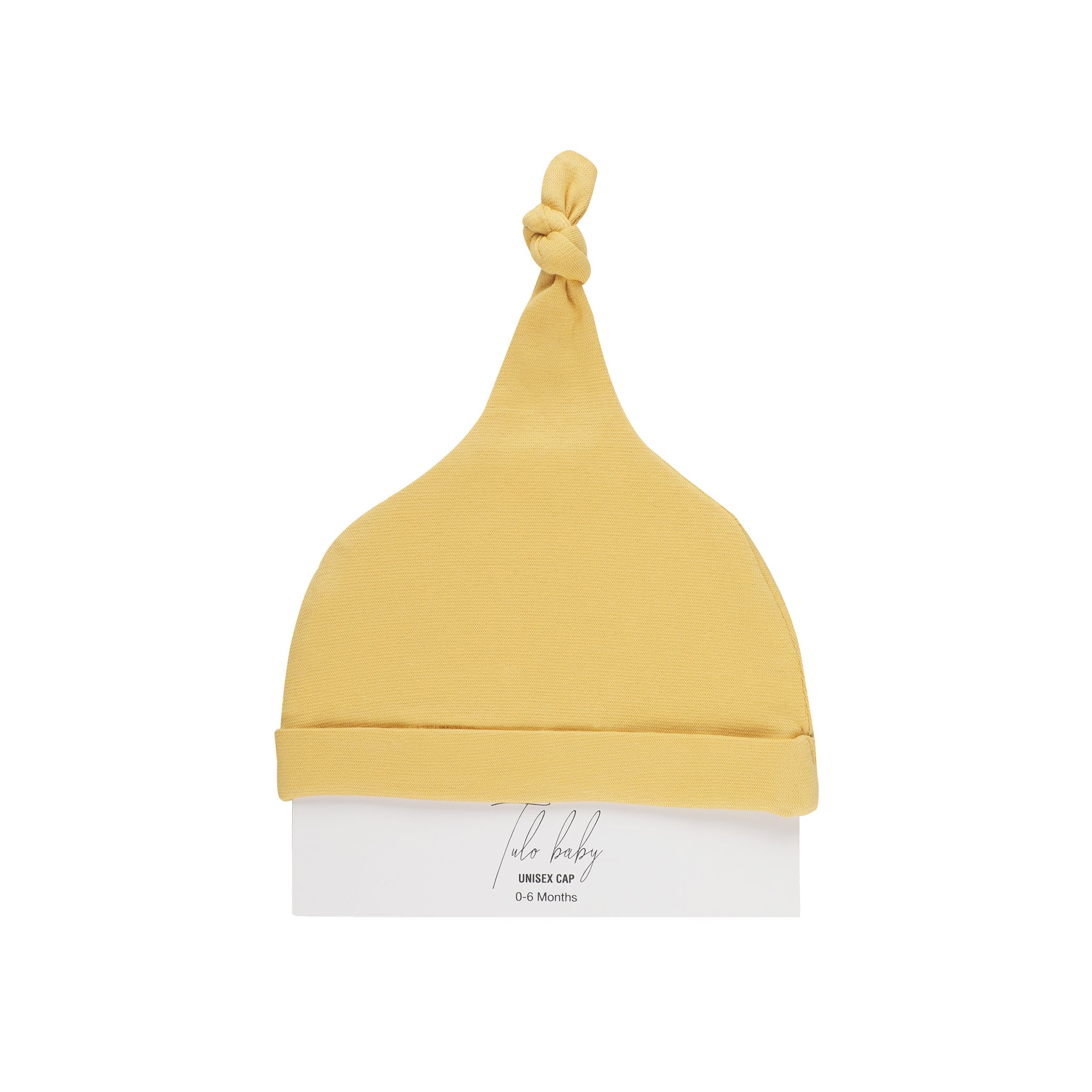 YOLK YELLOW KNOTTED BEANIE