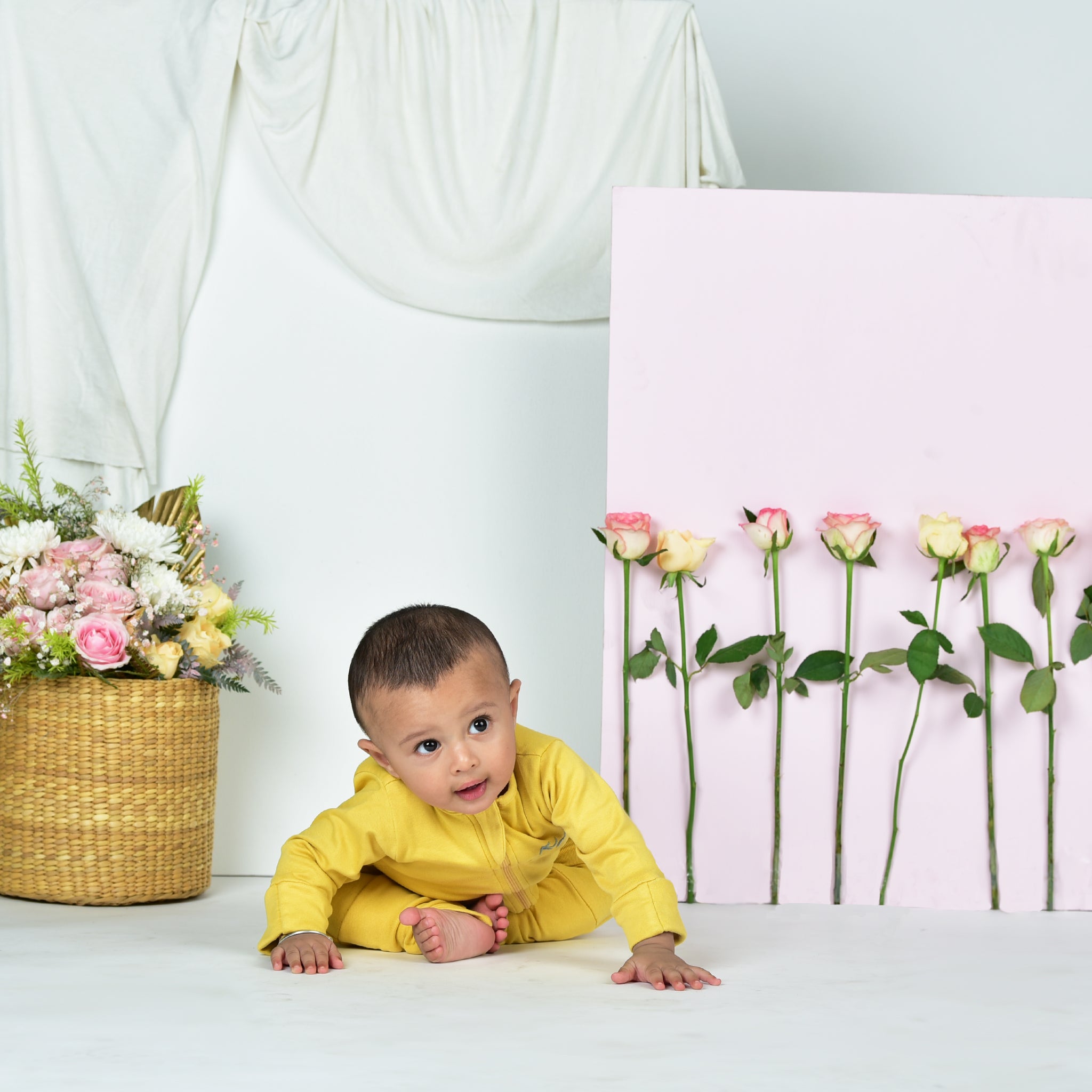 YOLK YELLOW ROSE SLEEPSUIT