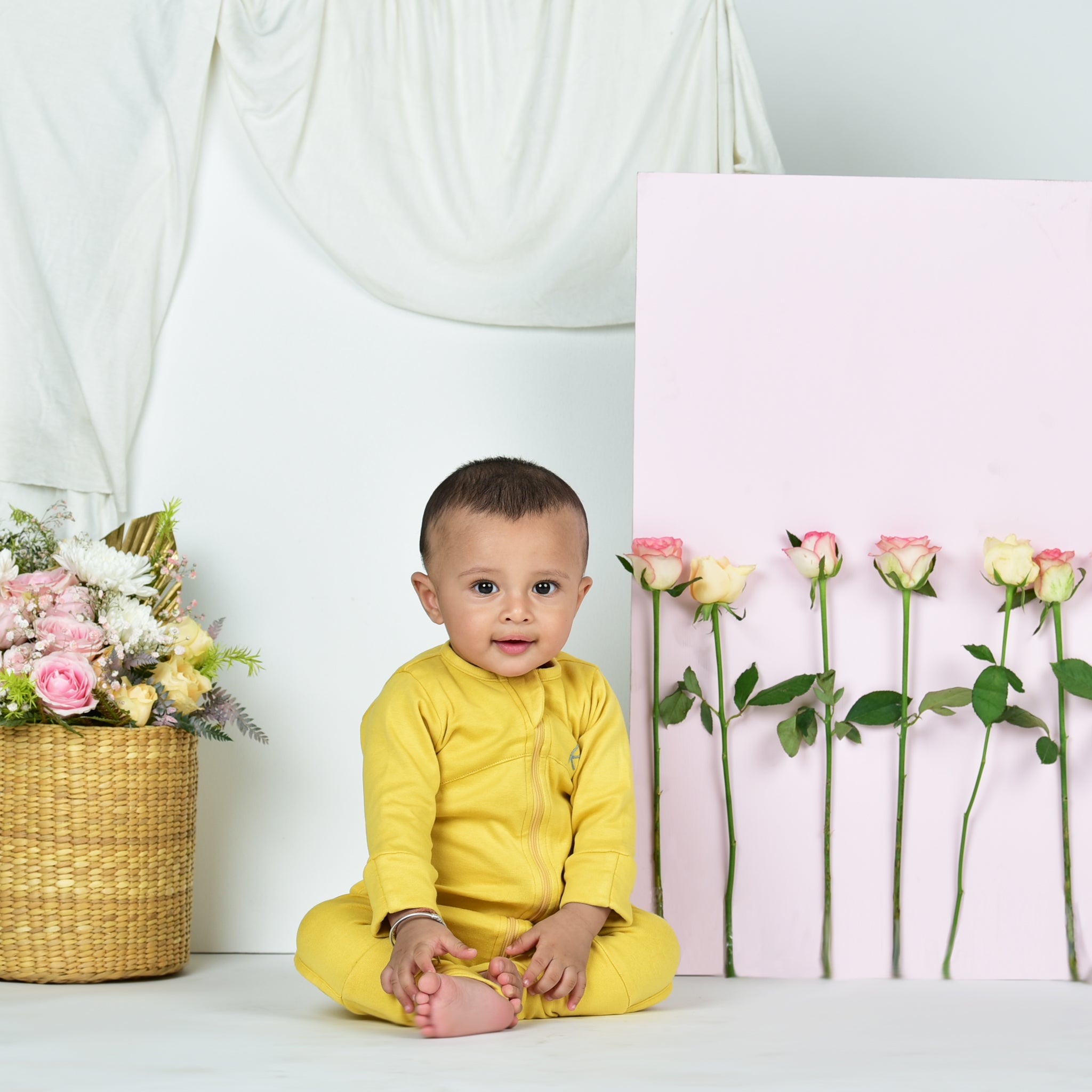 YOLK YELLOW ROSE SLEEPSUIT