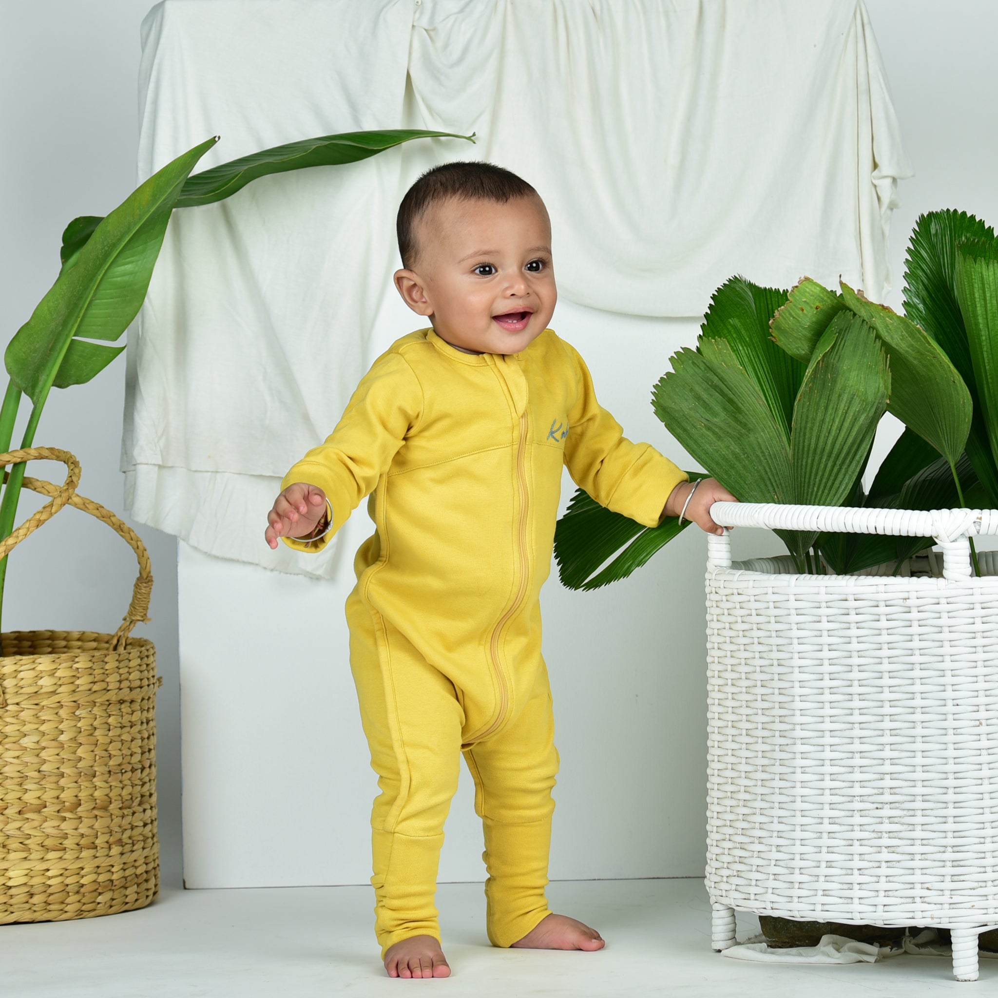 YOLK YELLOW ROSE SLEEPSUIT