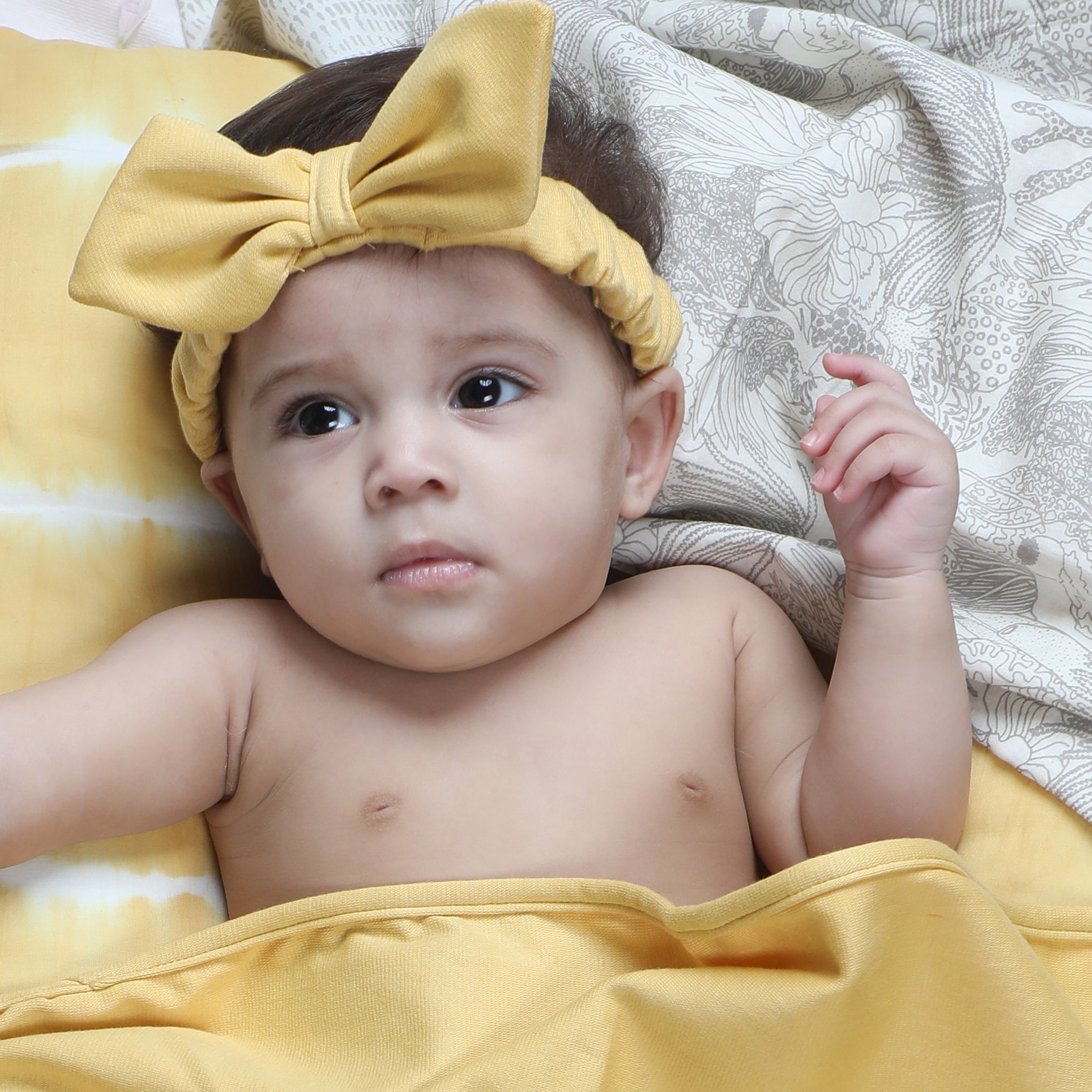 YOLK YELLOW BOW HEADBAND