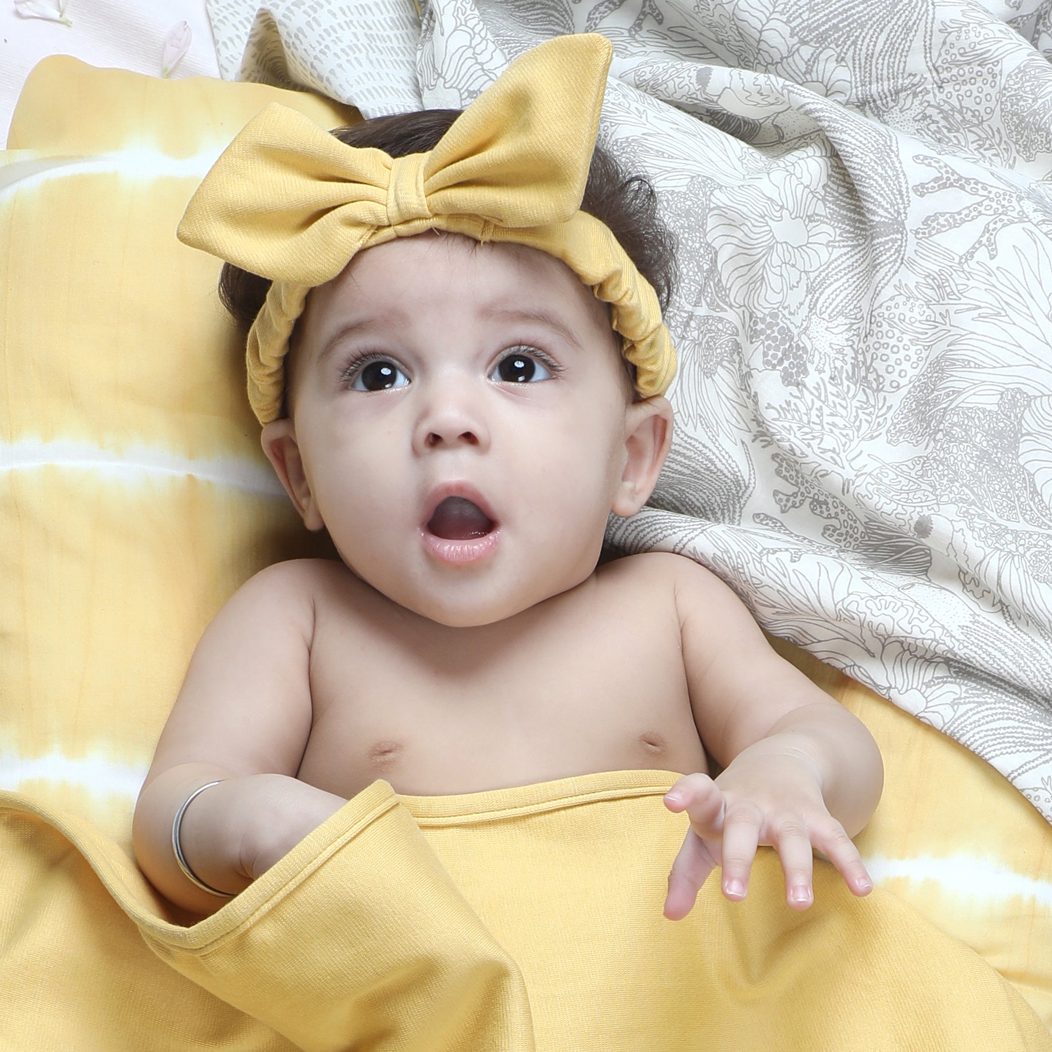 YOLK YELLOW BOW HEADBAND