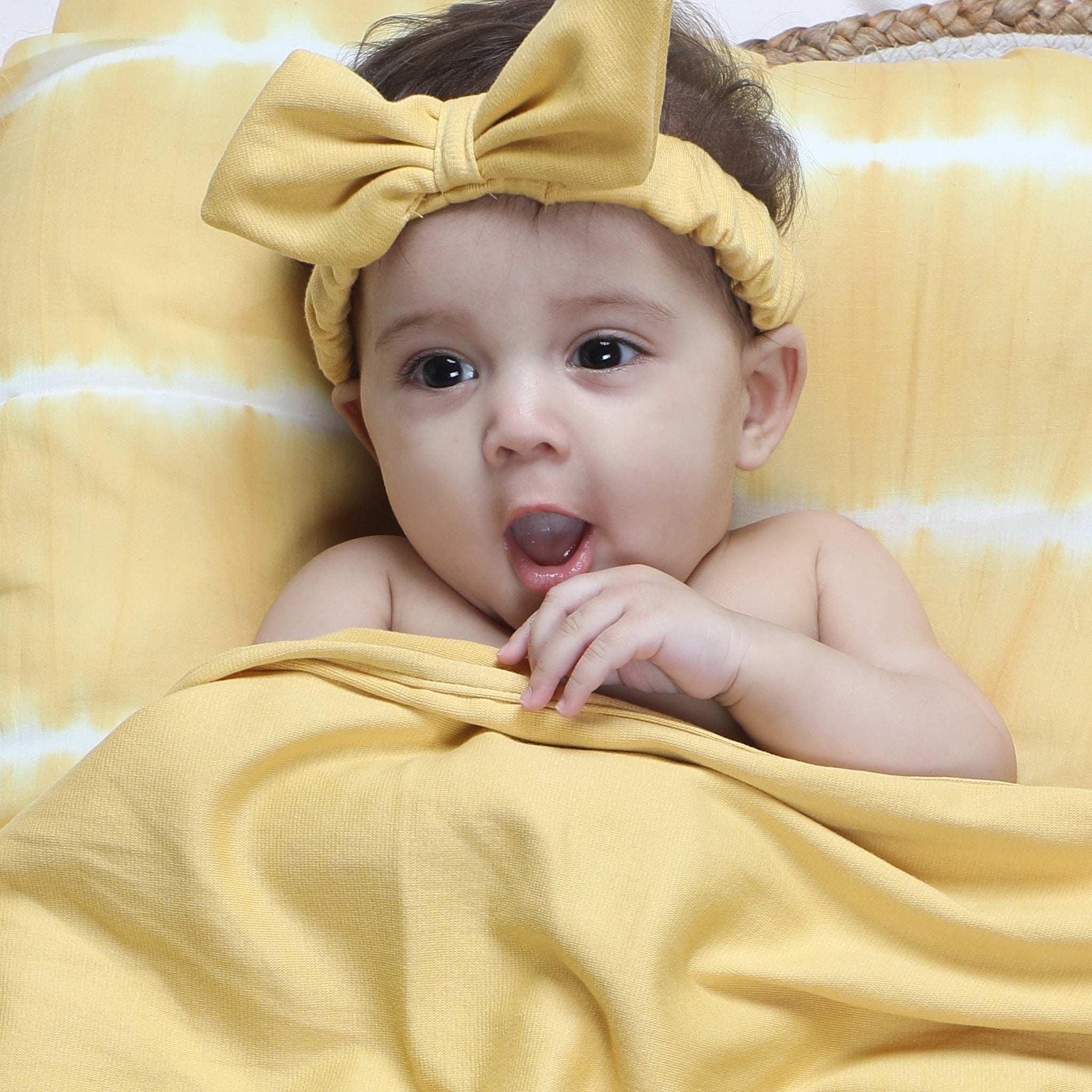 YOLK YELLOW BOW HEADBAND