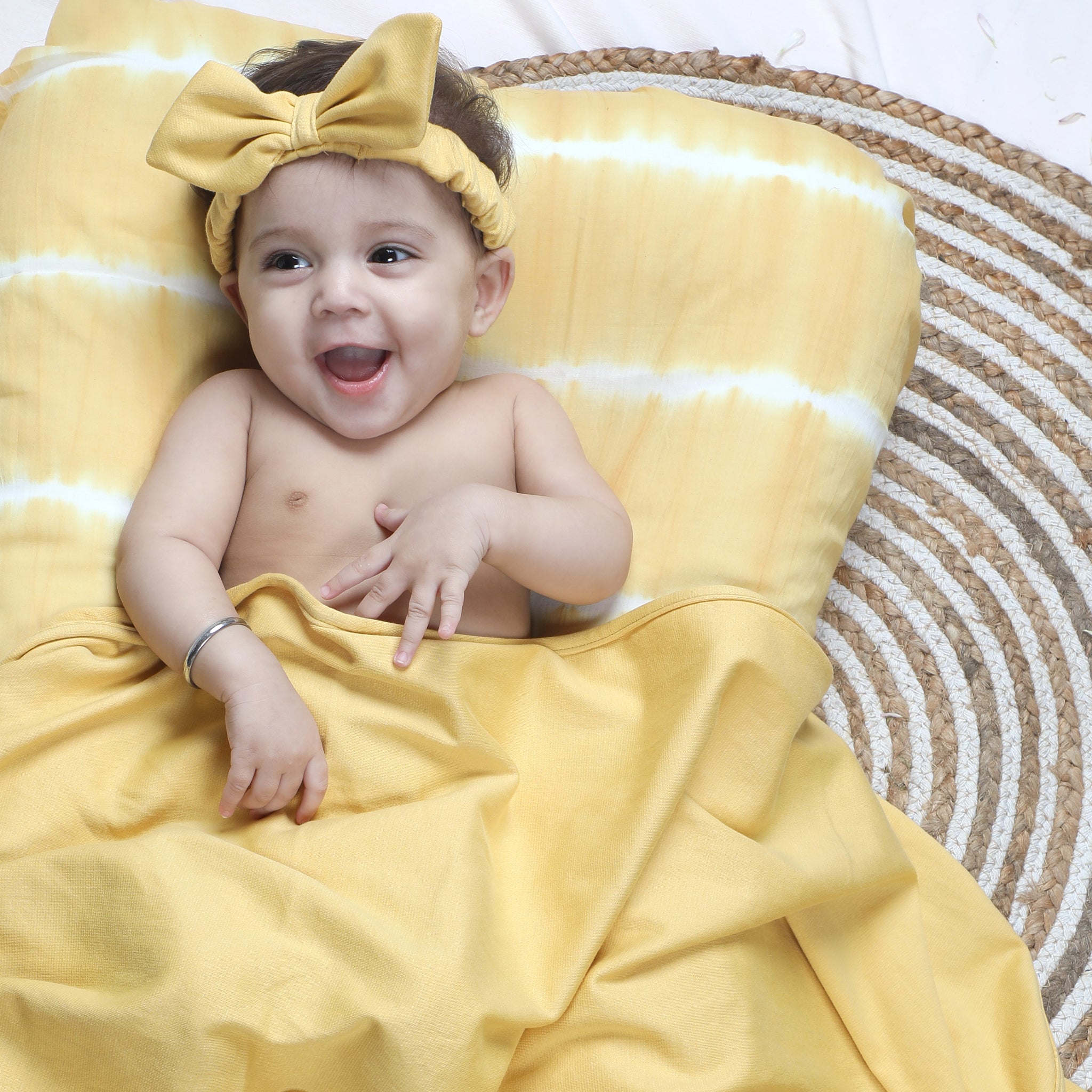 YOLK YELLOW BOW HEADBAND