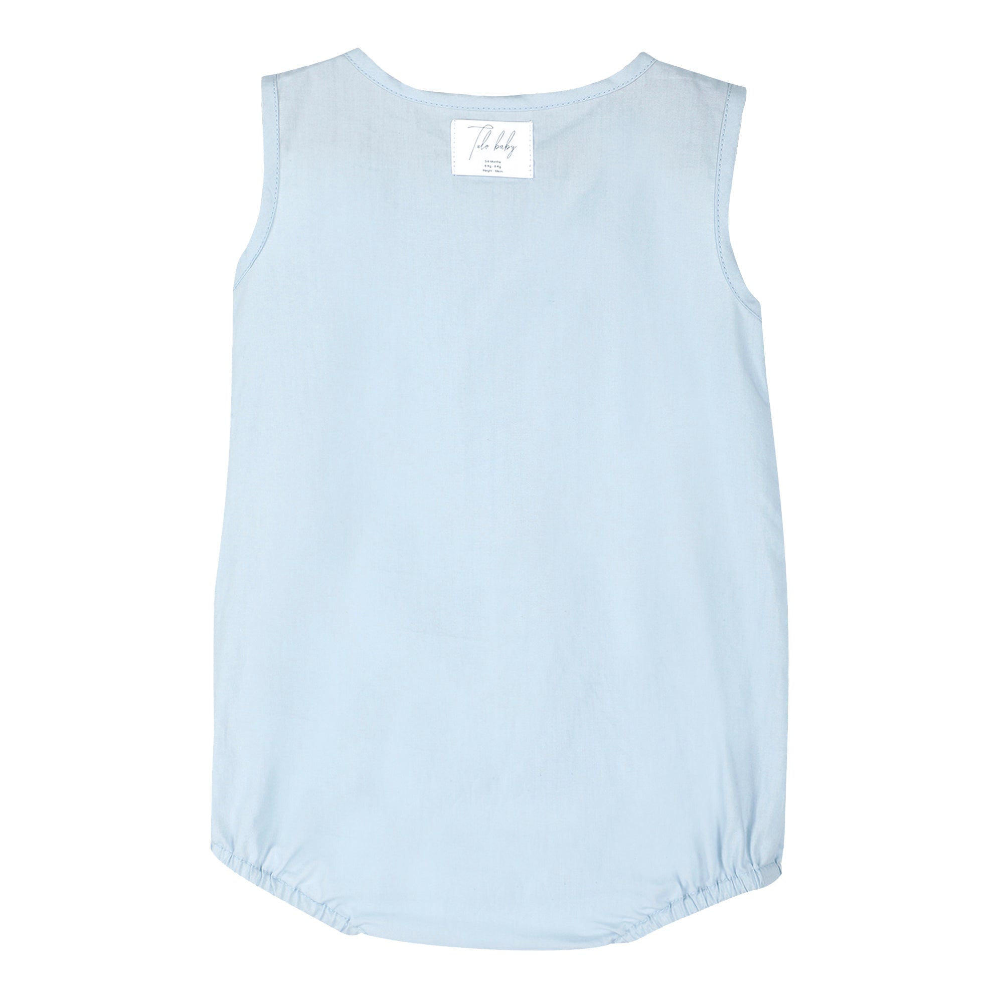 BABY BLUE COTTON ONESIE - TULO BABY