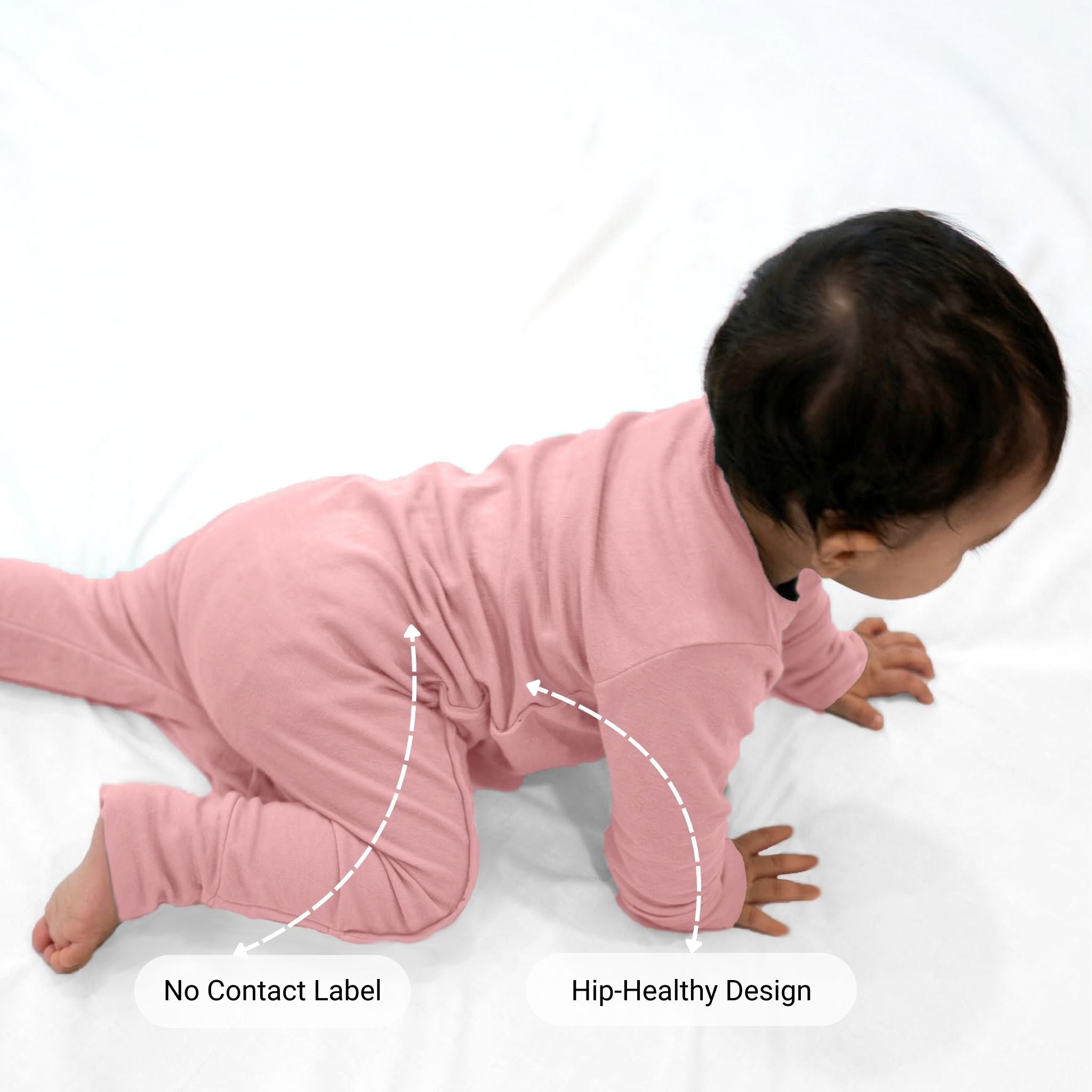 SLEEPSUIT (0.6 TOG) - DESSERT ROSE | TULO BABY